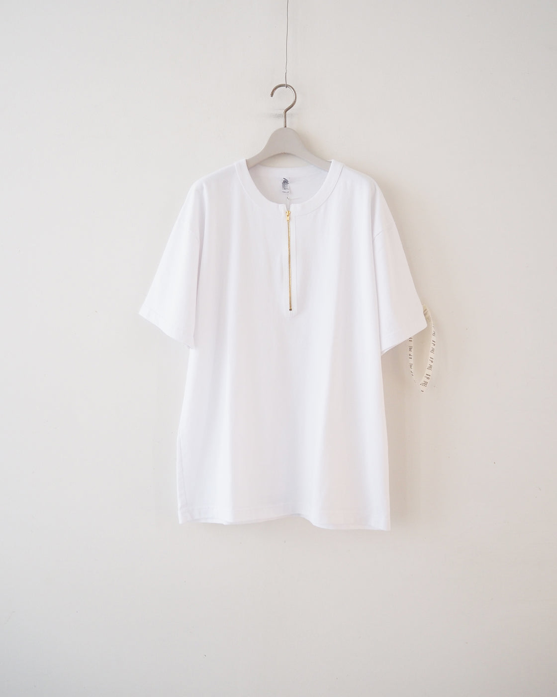 Zip Tee Shirt, White