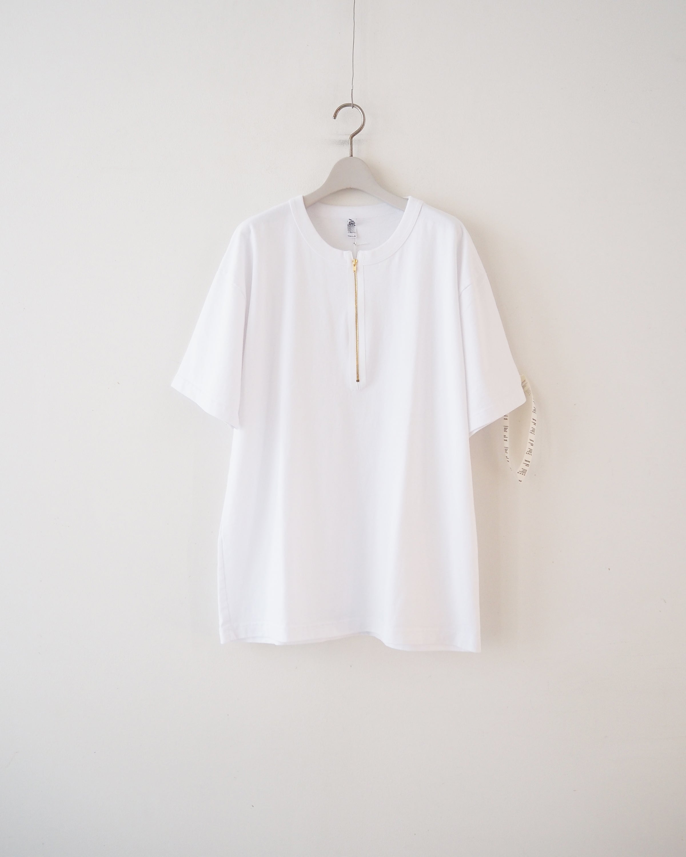 Zip Tee Shirt, White