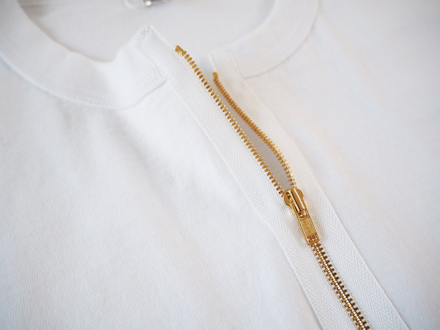 Zip Tee Shirt, White