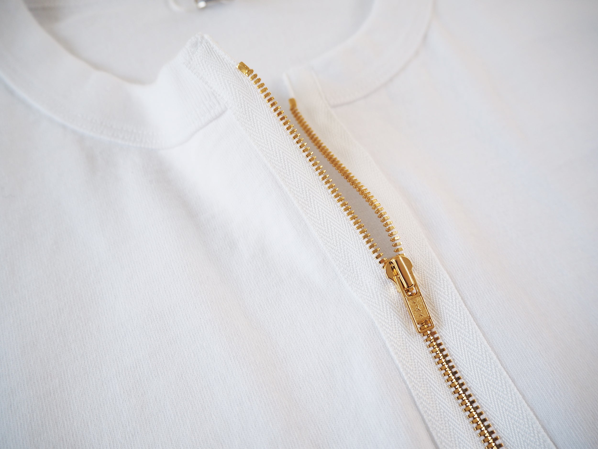 Zip Tee Shirt, White