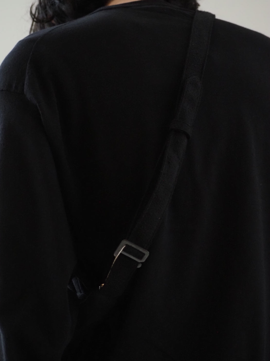 COMOLI Silk Nep WAIST BAG, Black