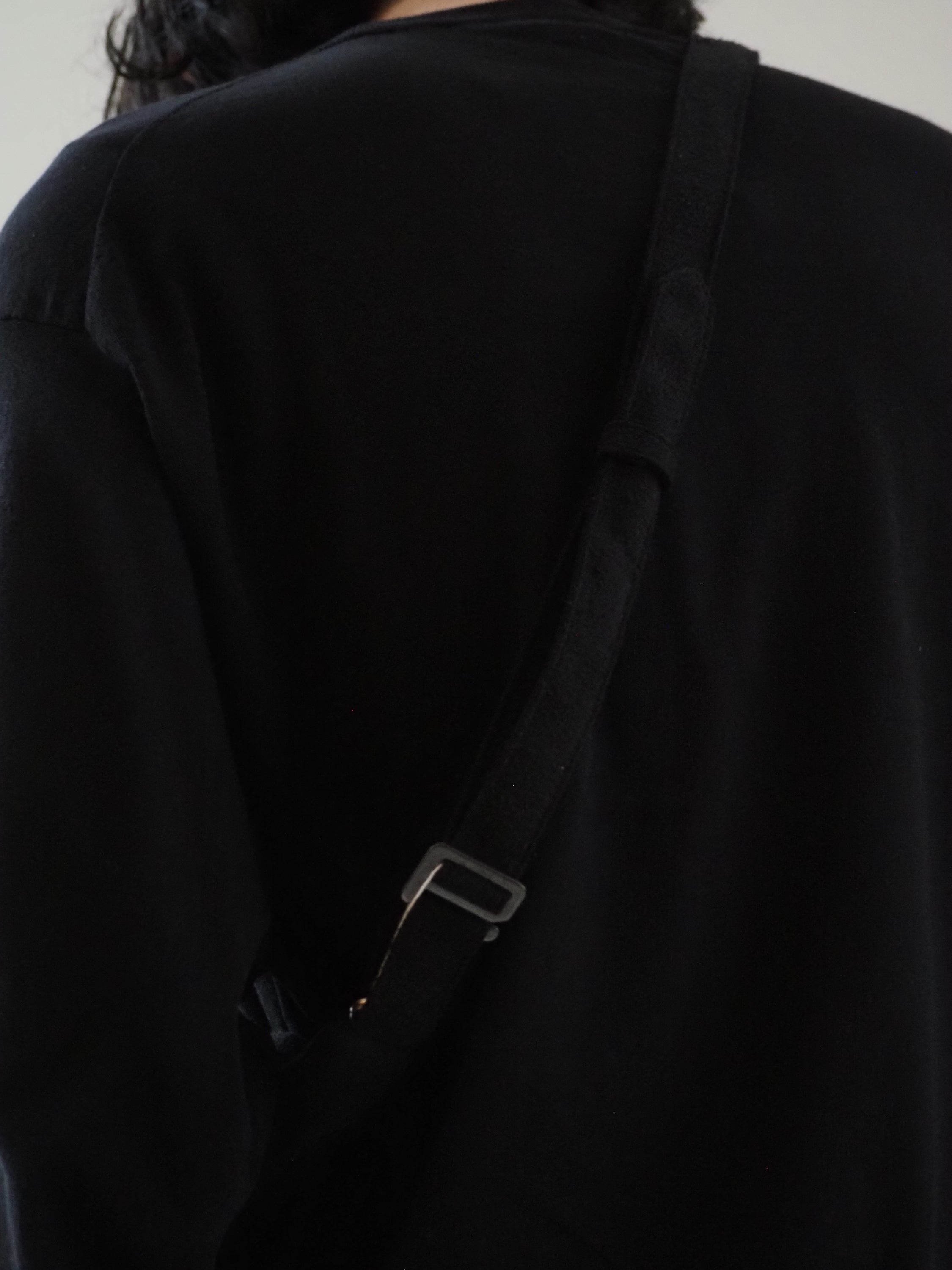 COMOLI Silk Nep WAIST BAG, Black