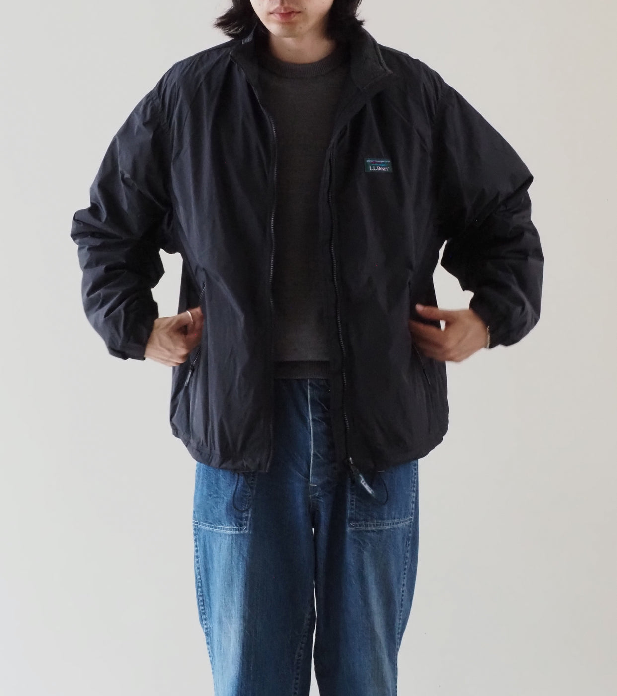 L.L.Bean JAPAN EDITION Men's Lovell Microfleece lined Jacket, Midnight