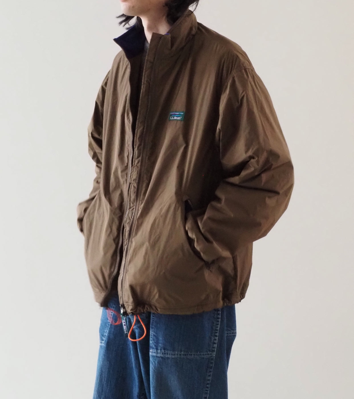 L.L.Bean JAPAN EDITION Men's Lovell Microfleece lined Jacket, Mocha