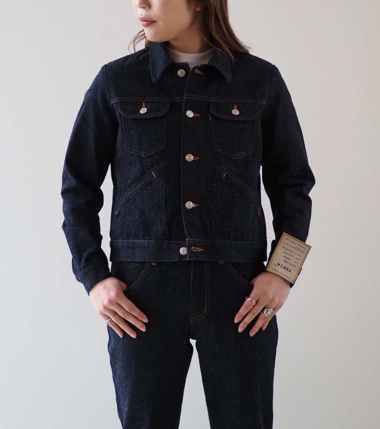 YAECA DENIM Women's 4Pockets Jacket , Broken