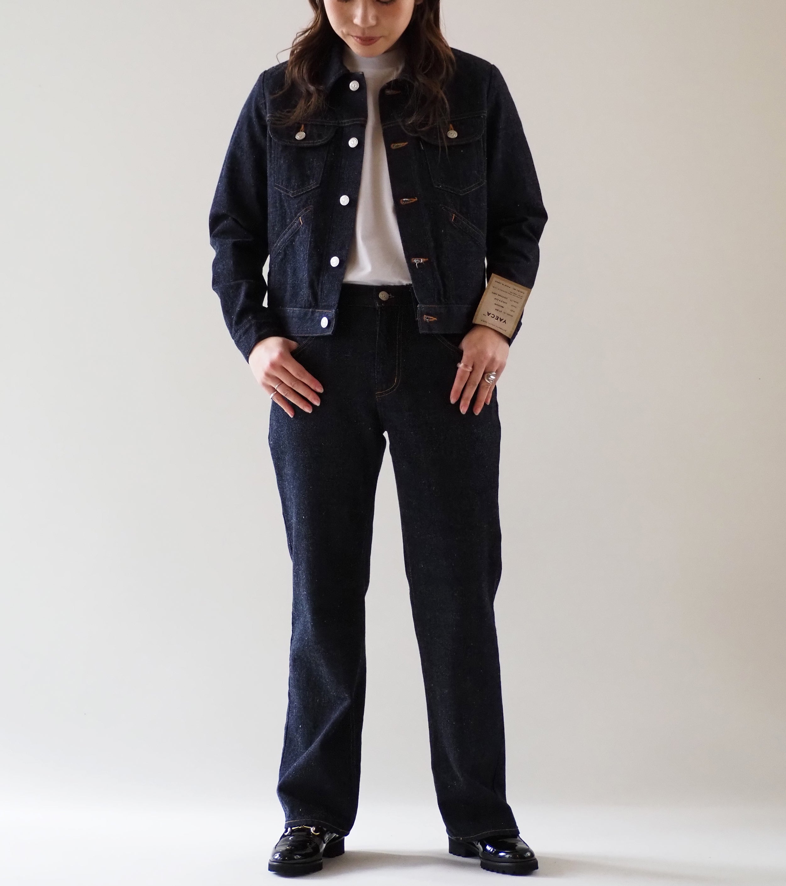 YAECA DENIM Women's 4Pockets Jacket , Broken