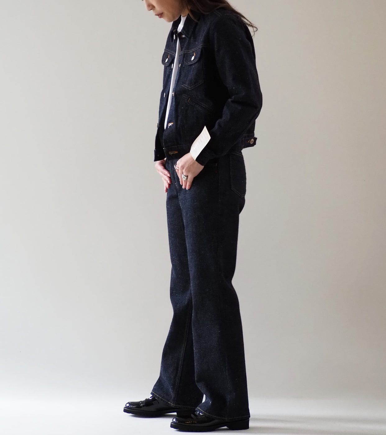 YAECA DENIM Women's 4Pockets Jacket , Broken