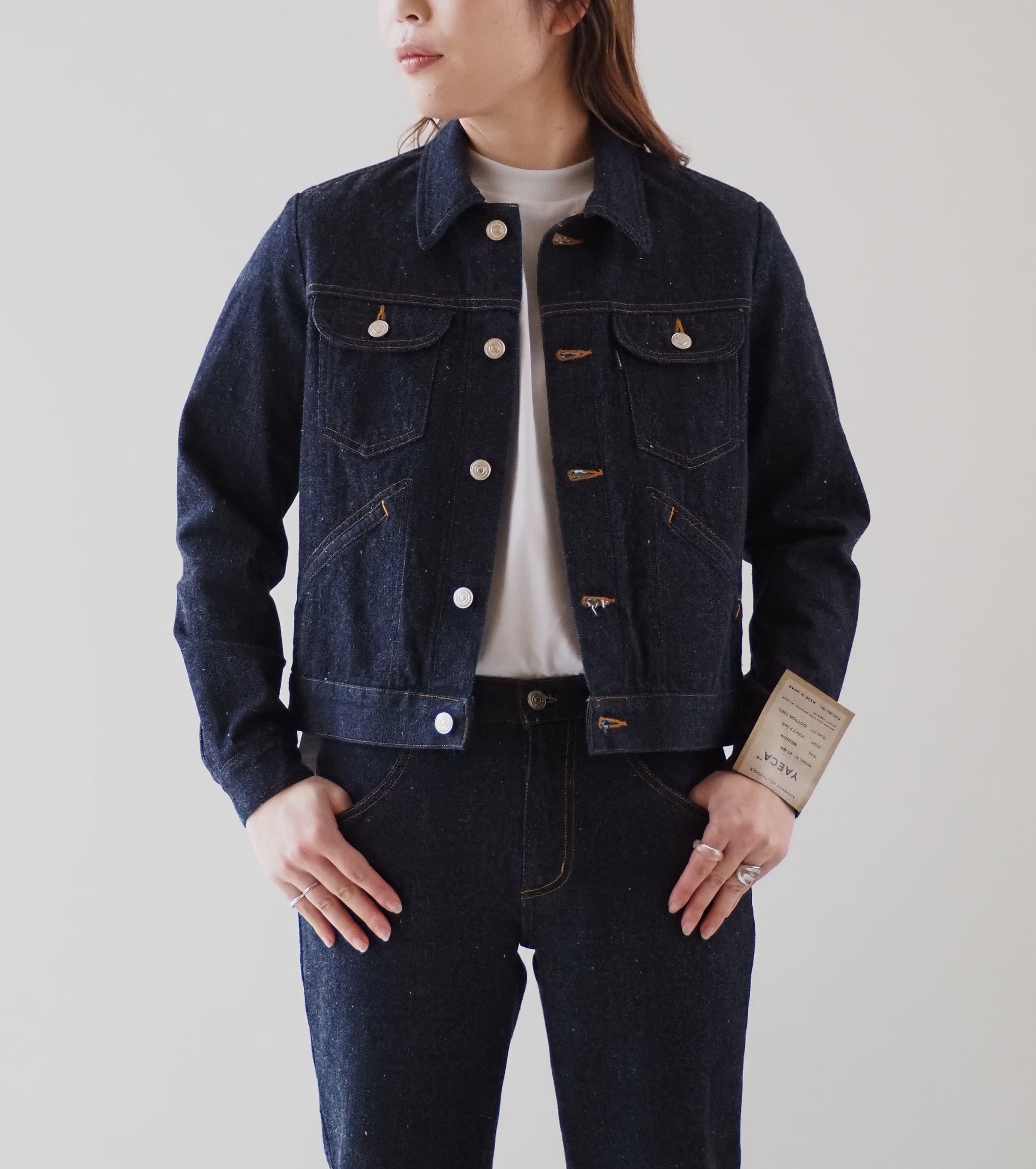 YAECA DENIM Women's 4Pockets Jacket , Broken