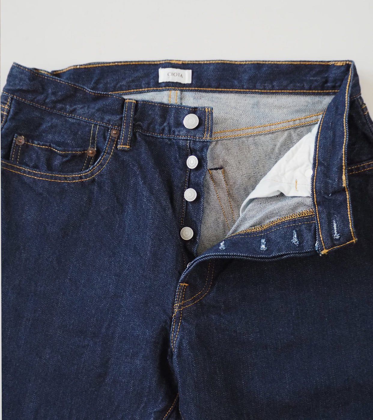 CIOTA NEW Straight 5 Pocket Pants, Navy