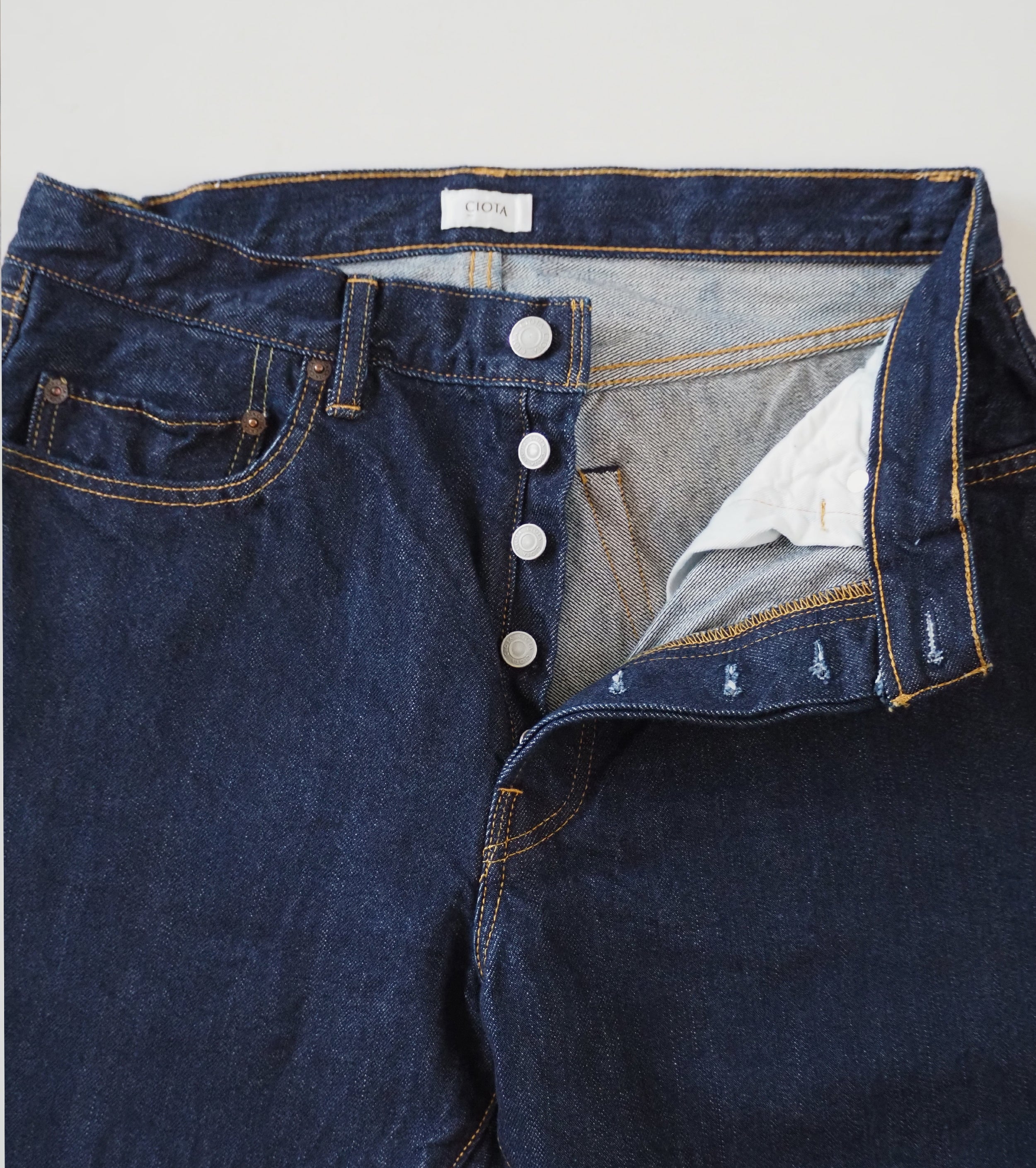 CIOTA NEW Straight 5 Pocket Pants, Navy