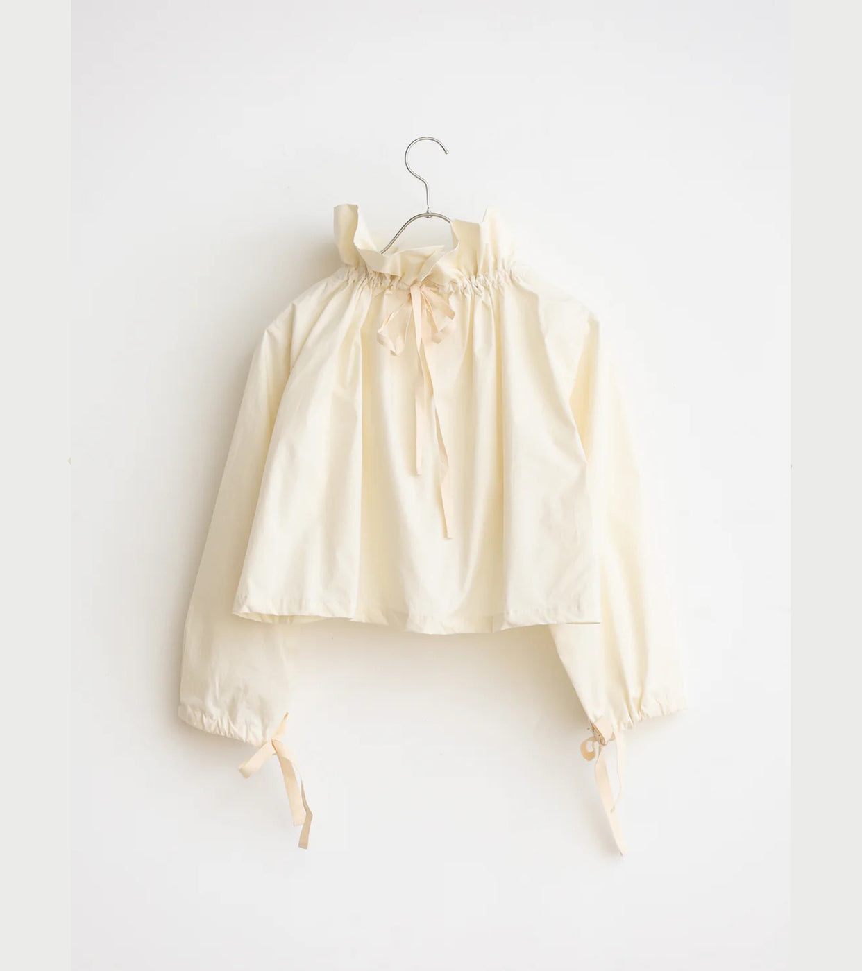 Yarmo  Drawstring Smock Top, Natural