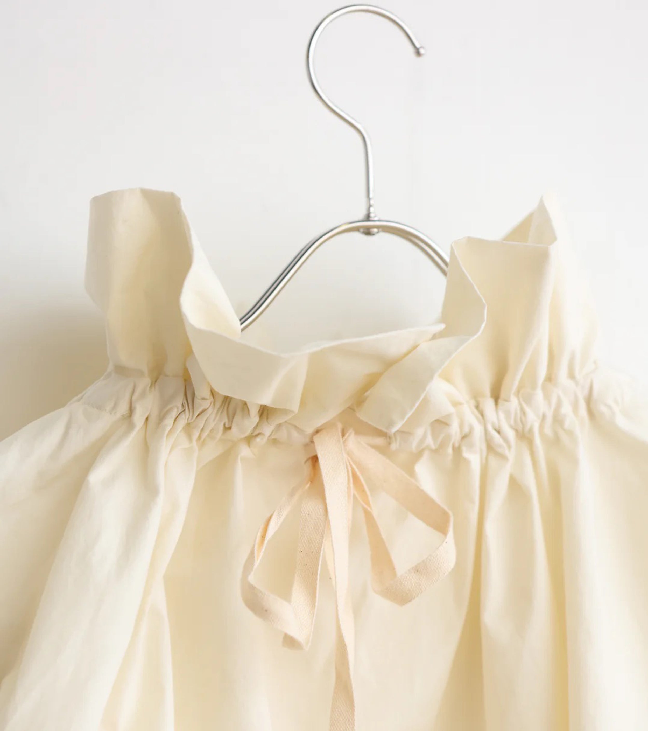 Yarmo  Drawstring Smock Top, Natural