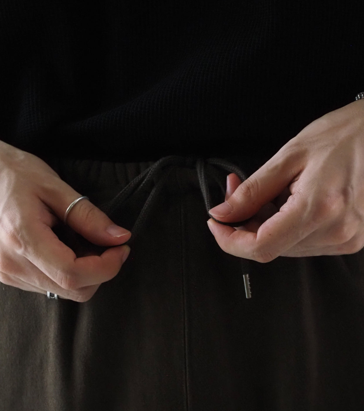 blurhms ROOTSTOCK Soft&Hard Sweat Pants, Khaki Brown