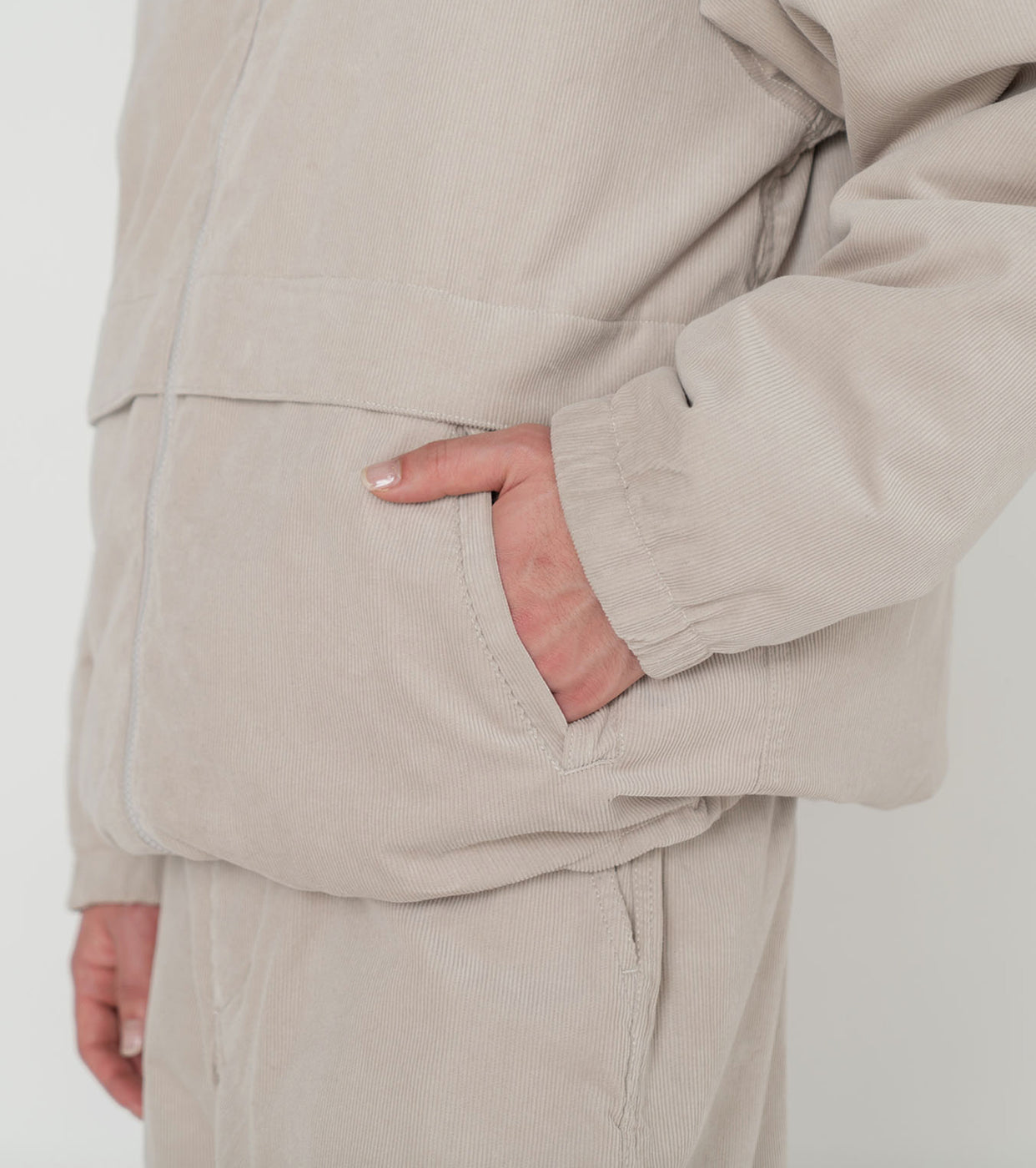 Corduroy Field Reversible Jacket,Stone