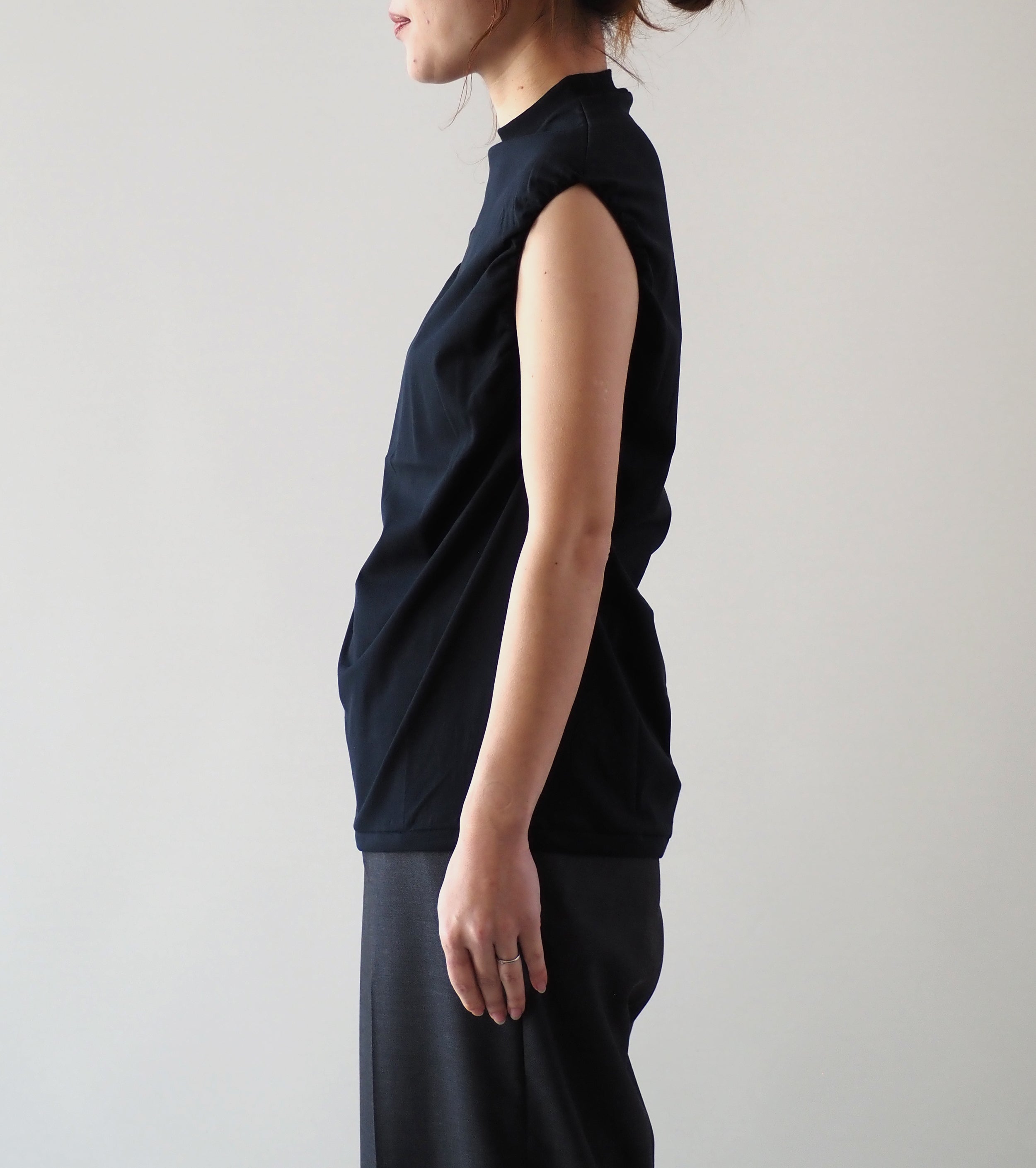 ALWEL Sleeveless Mock Neck Top, Black