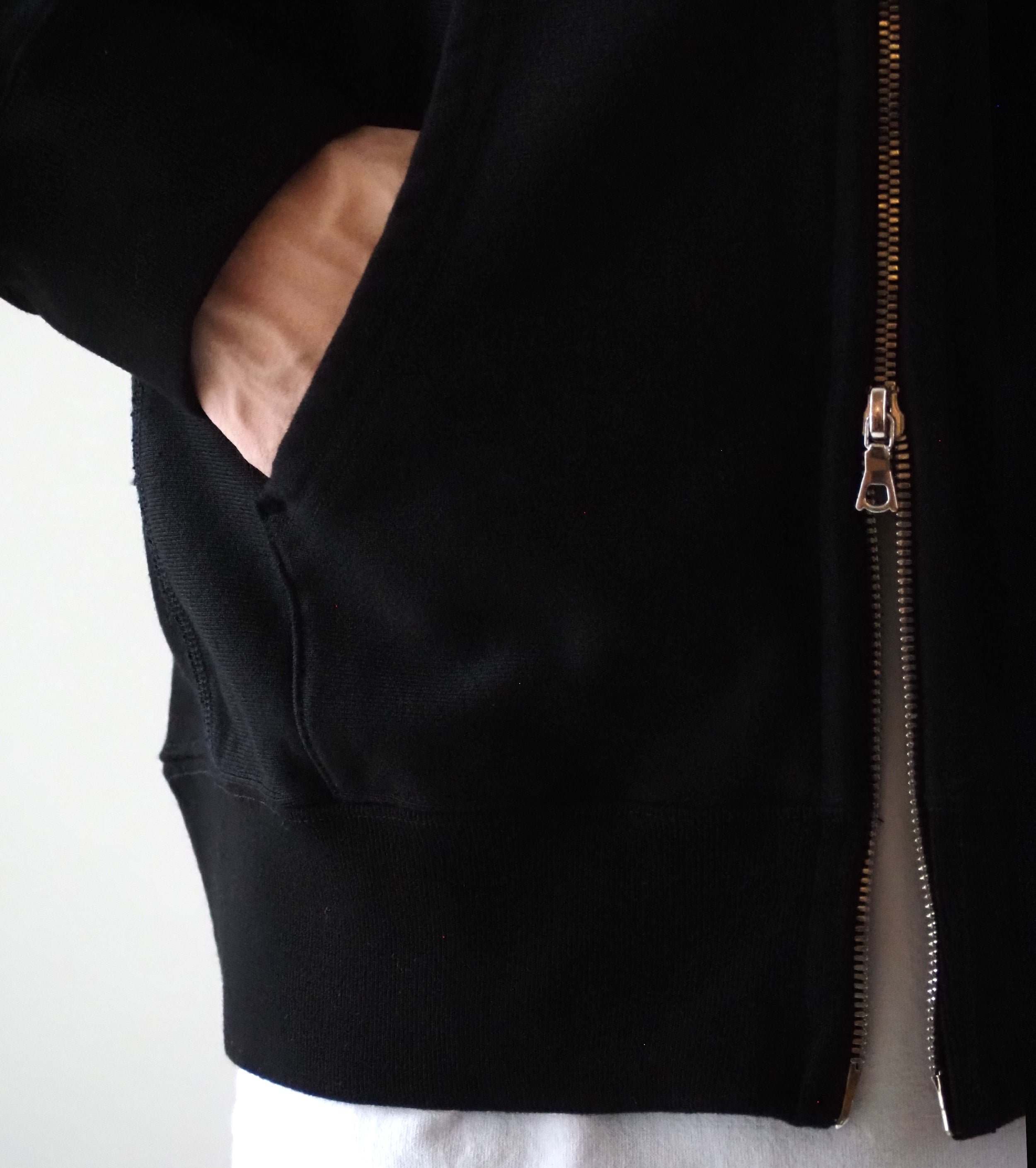blurhms ROOTSTOCK Soft&Hard Sweat Hoodie ZIP , Black