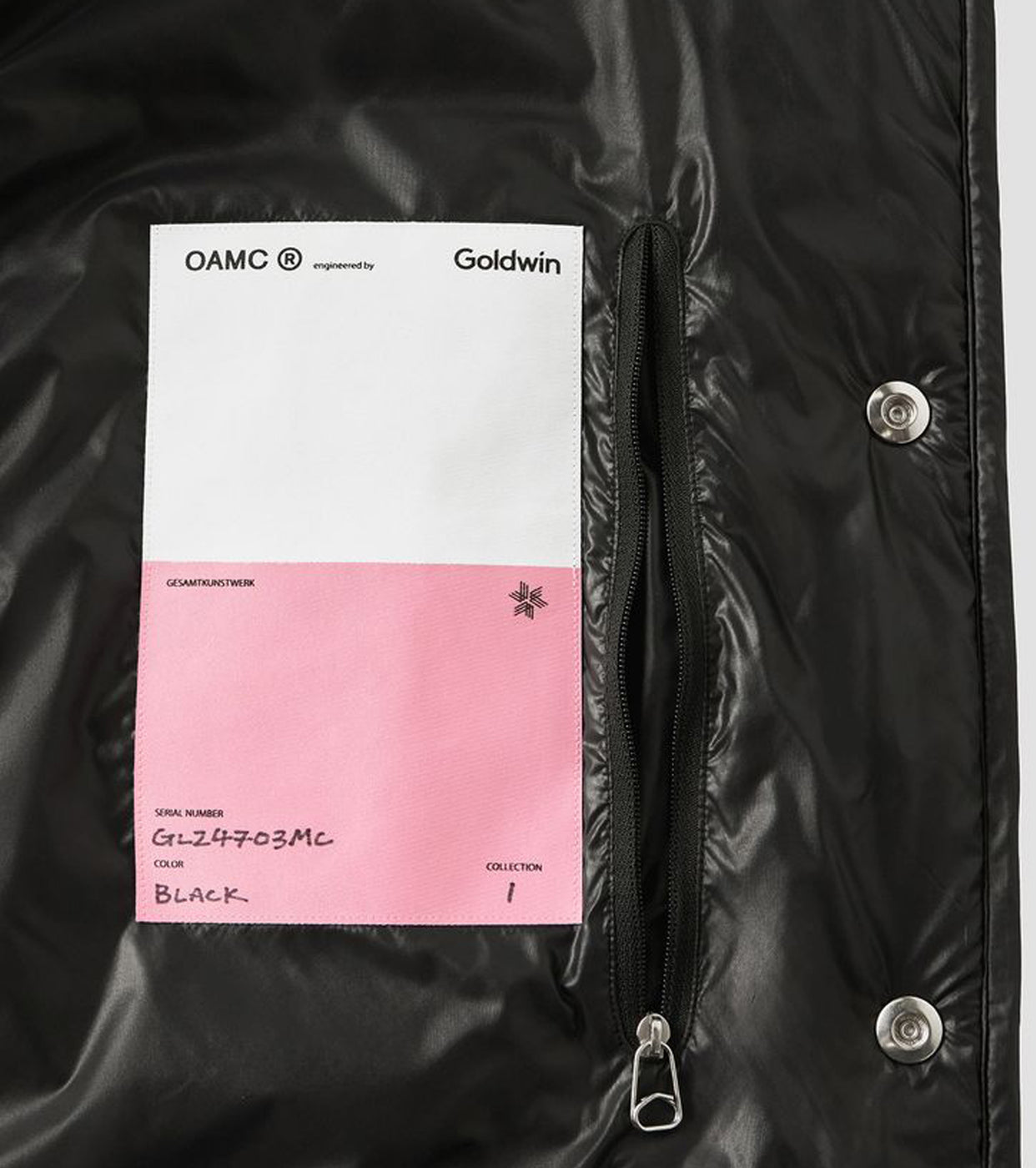 Goldwin × OAMC Insulated Liner Jacket , Black