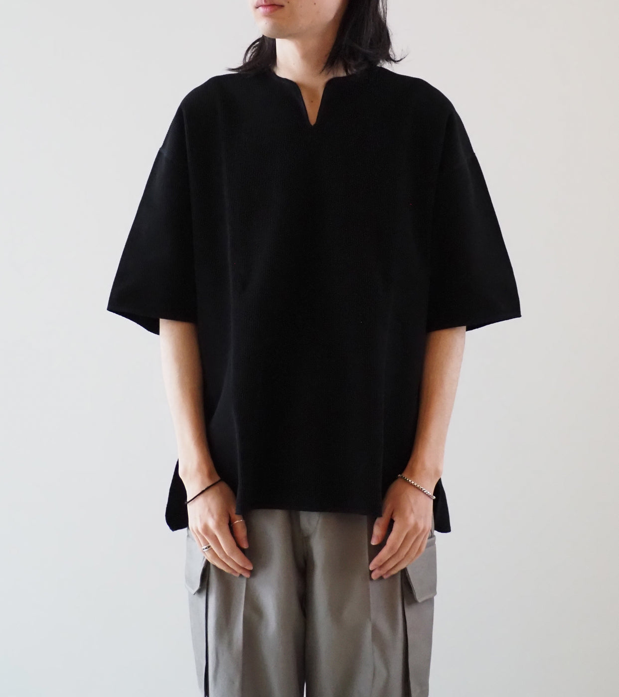 Blurhms Root Stock Rough Smooth Thermal Over neck , Black