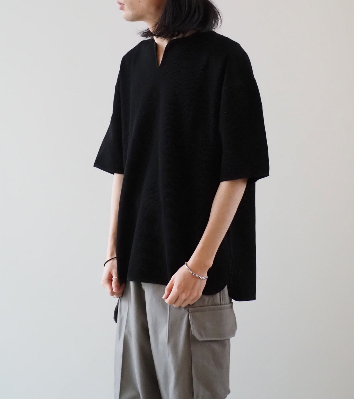 Blurhms Root Stock Rough Smooth Thermal Over neck , Black