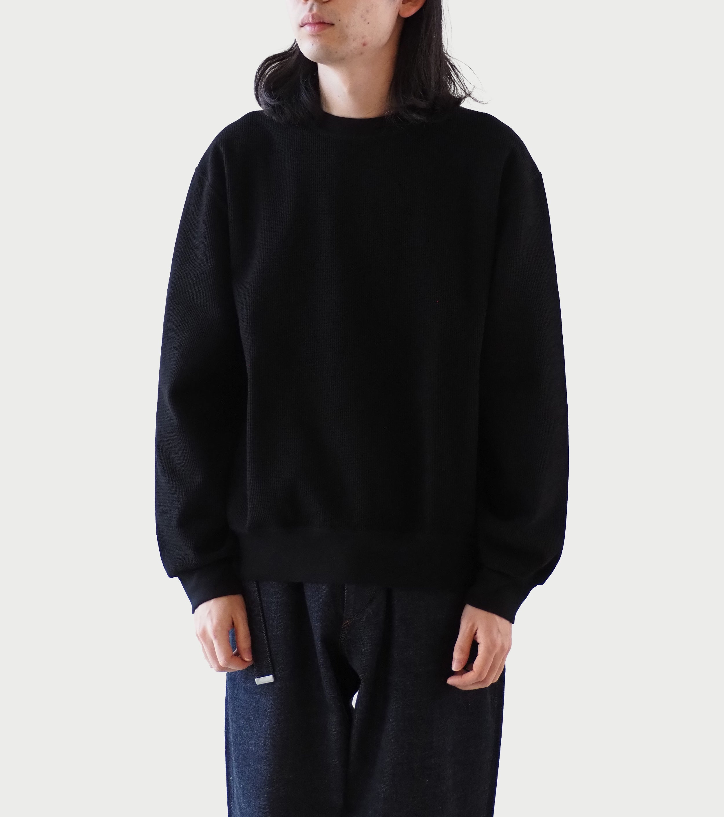 Blurhms Root Stock Rough&Smooth Thermal P/O ,Black – Navyblue
