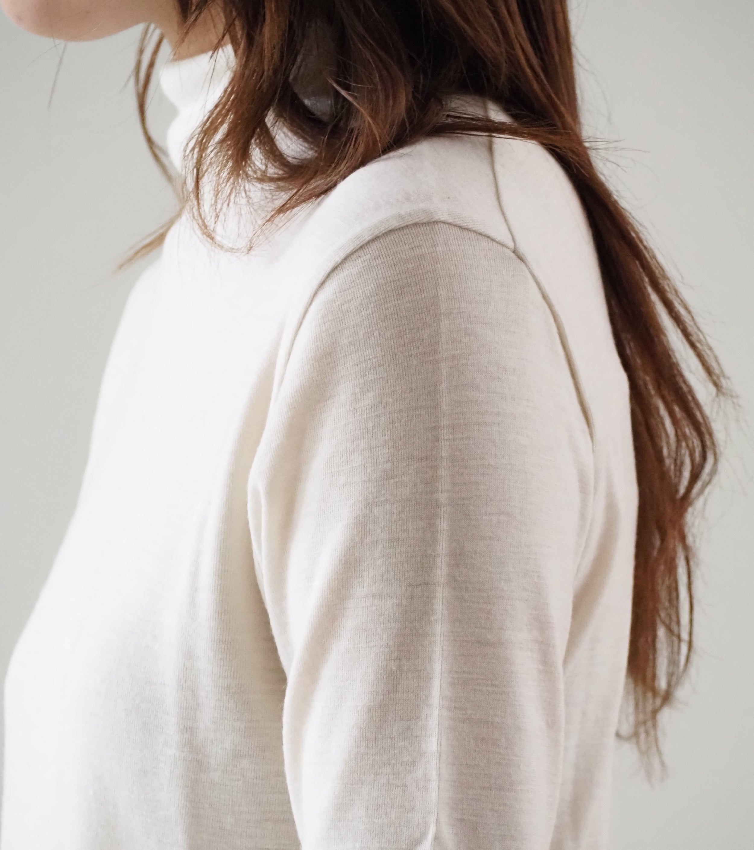 blurhms Wool Rib Turtle Neck ,  Ivory