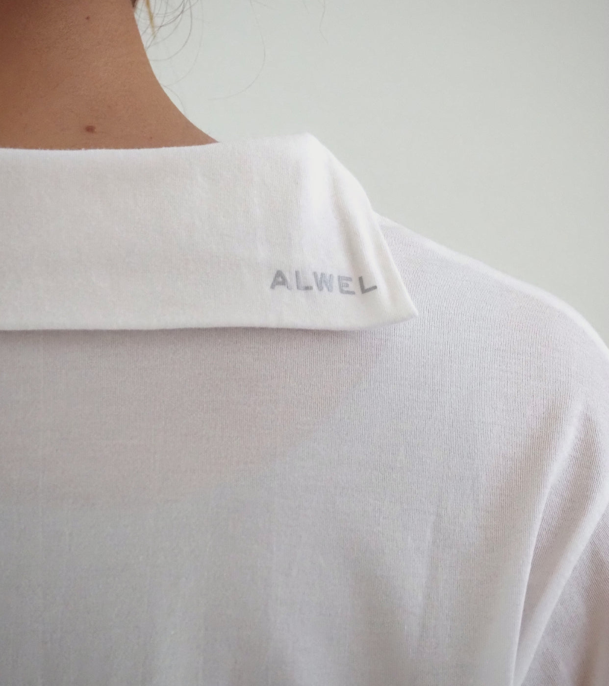 ALWEL Sailor collar top , White