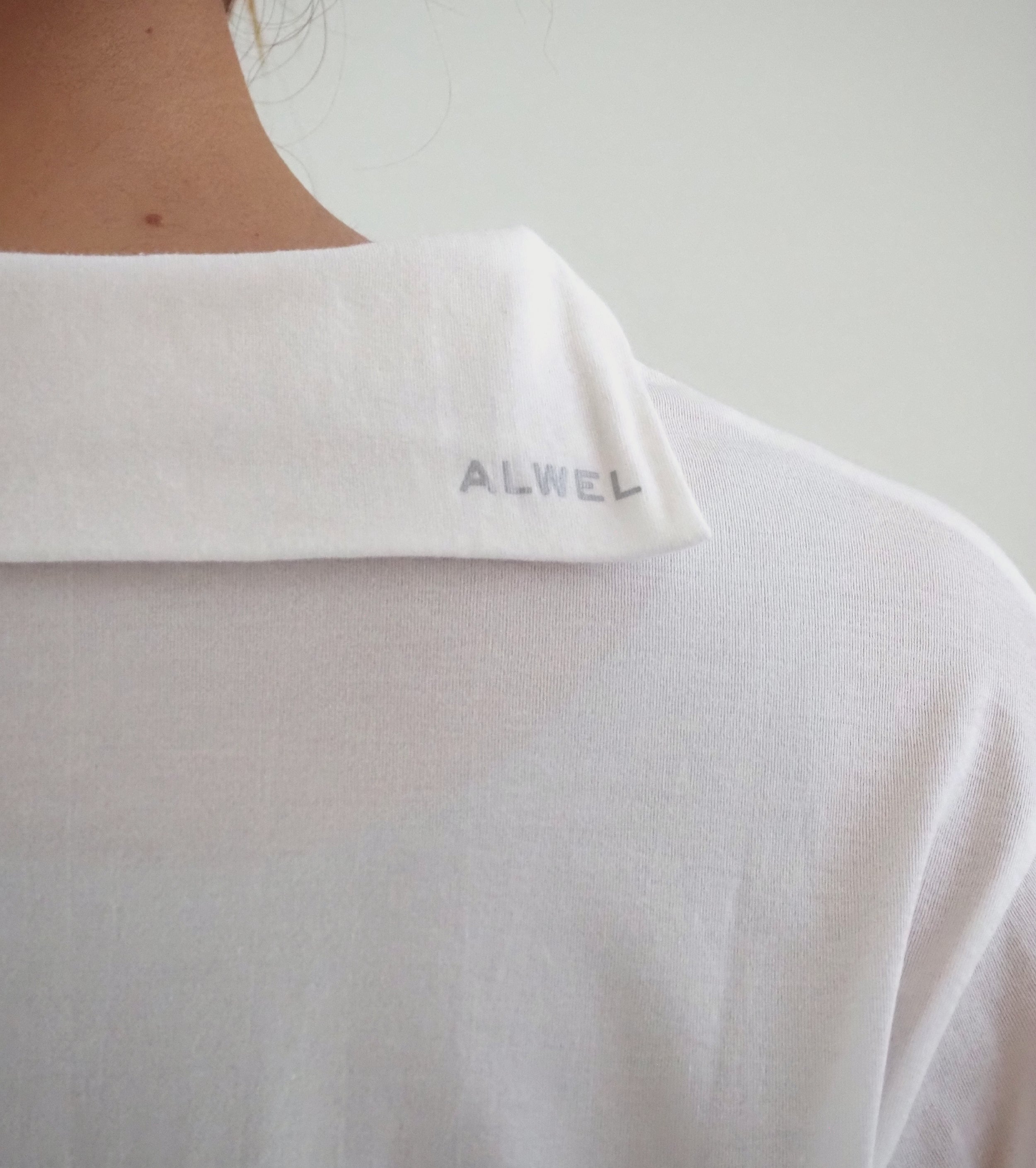 ALWEL Sailor collar top , White