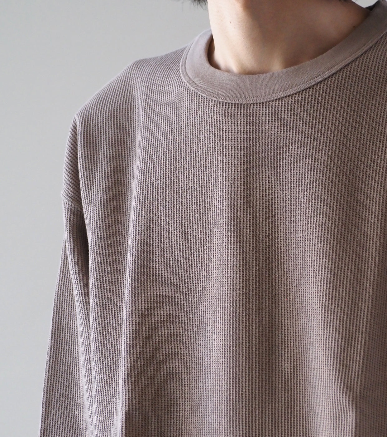 Blurhms Root Stock Rough&Smooth Thermal Baseball Tee, Greige