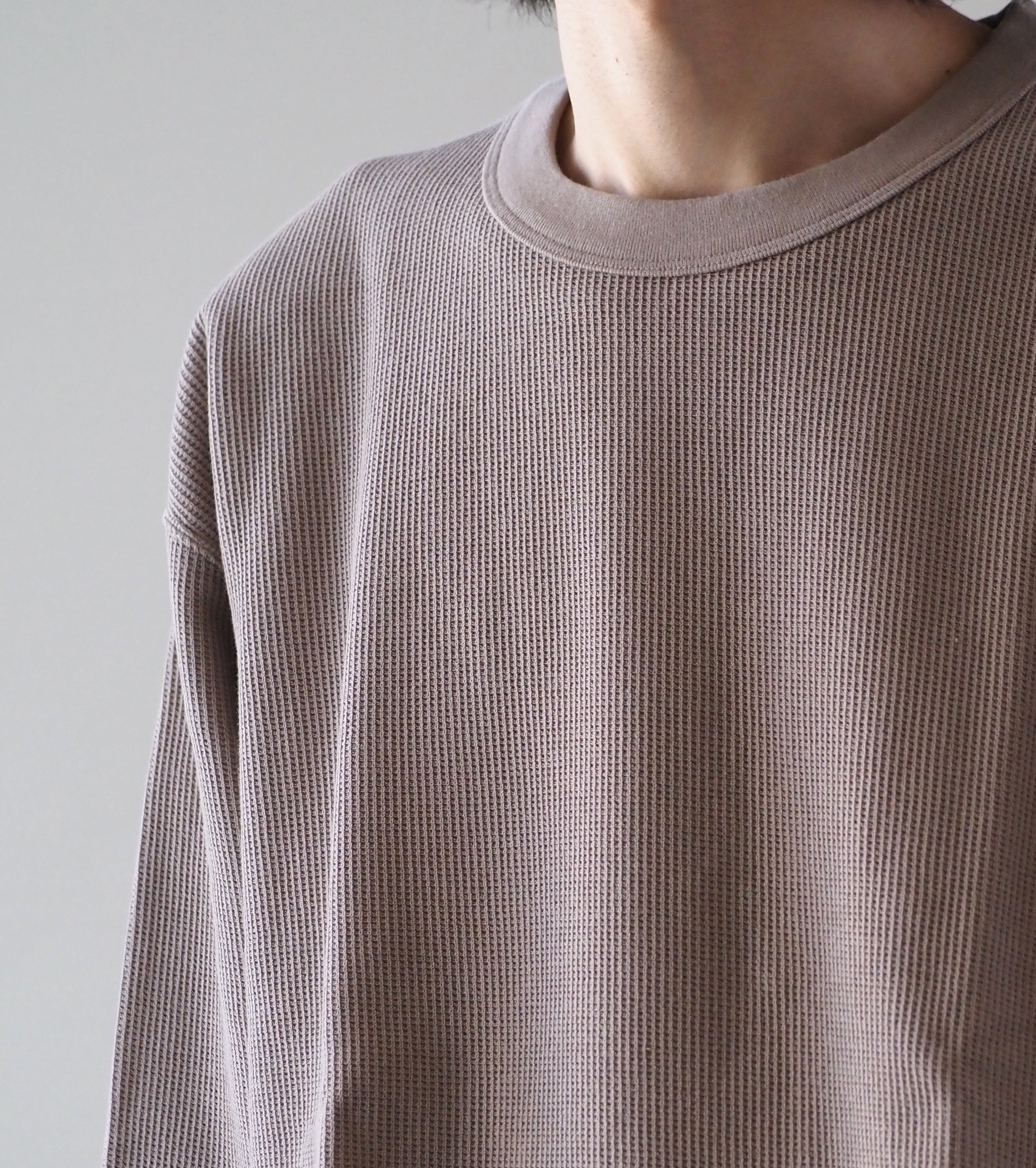Blurhms Root Stock Rough&Smooth Thermal Baseball Tee, Greige