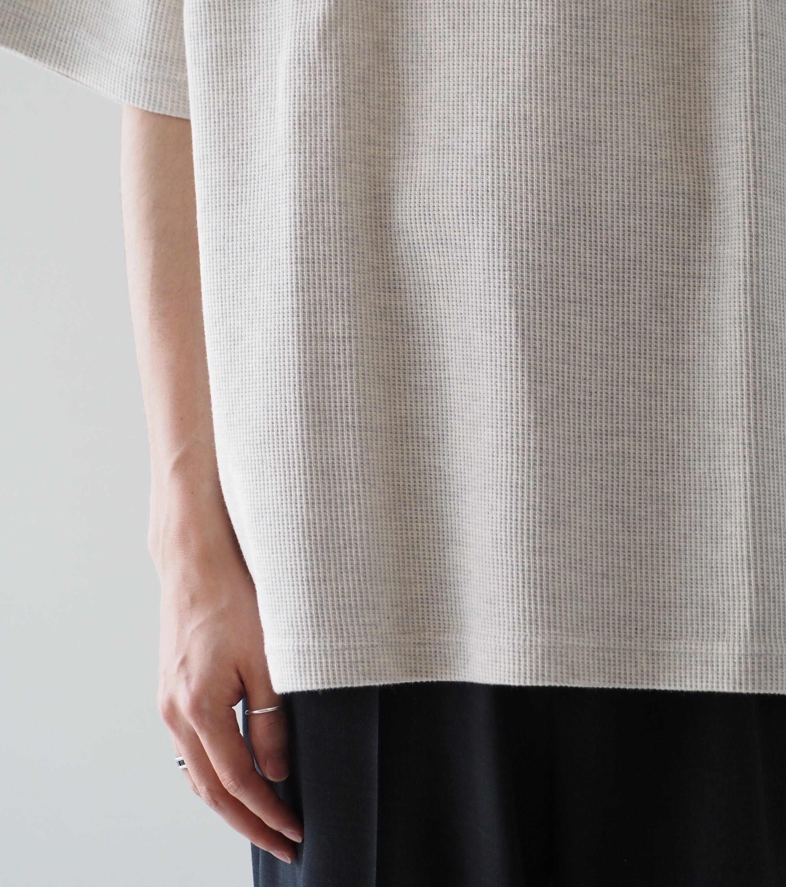 Blurhms  Root Stock Rough&Smooth Thermal Raglan Tee , Heather Oatmeal