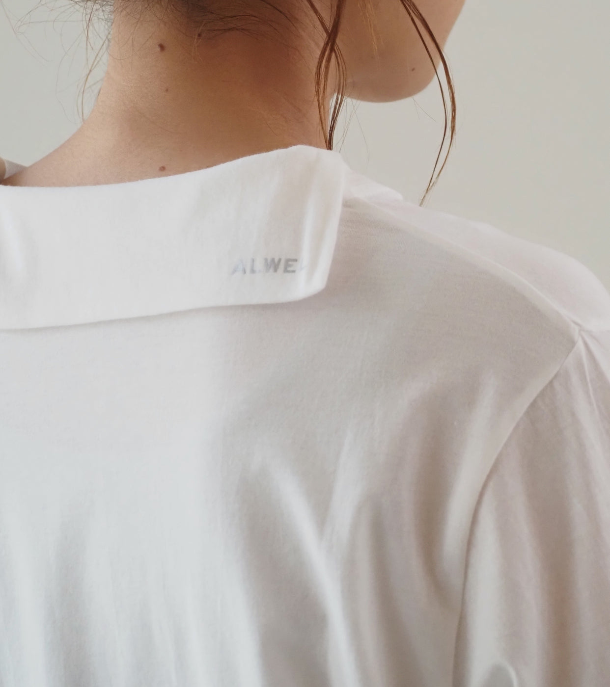 ALWEL Sailor collar top , White