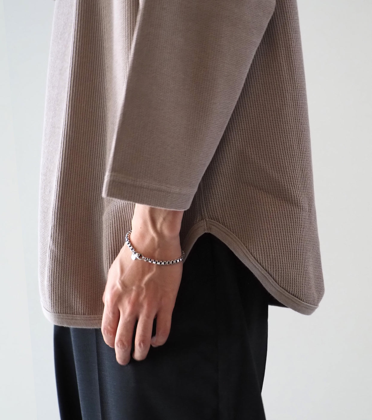 Blurhms Root Stock Rough&Smooth Thermal Baseball Tee, Greige