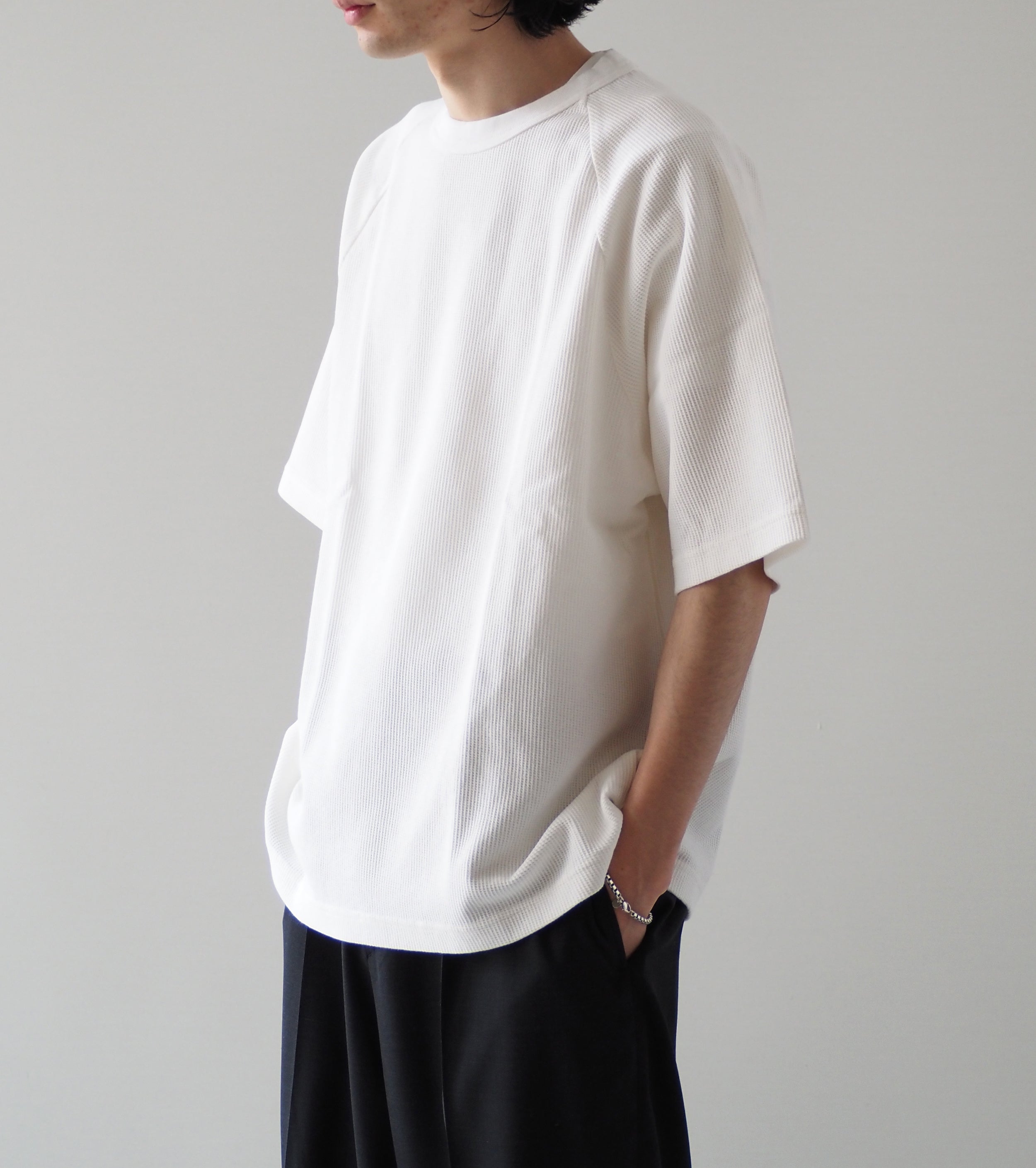Blurhms  Root Stock Rough&Smooth Thermal Raglan Tee , Off