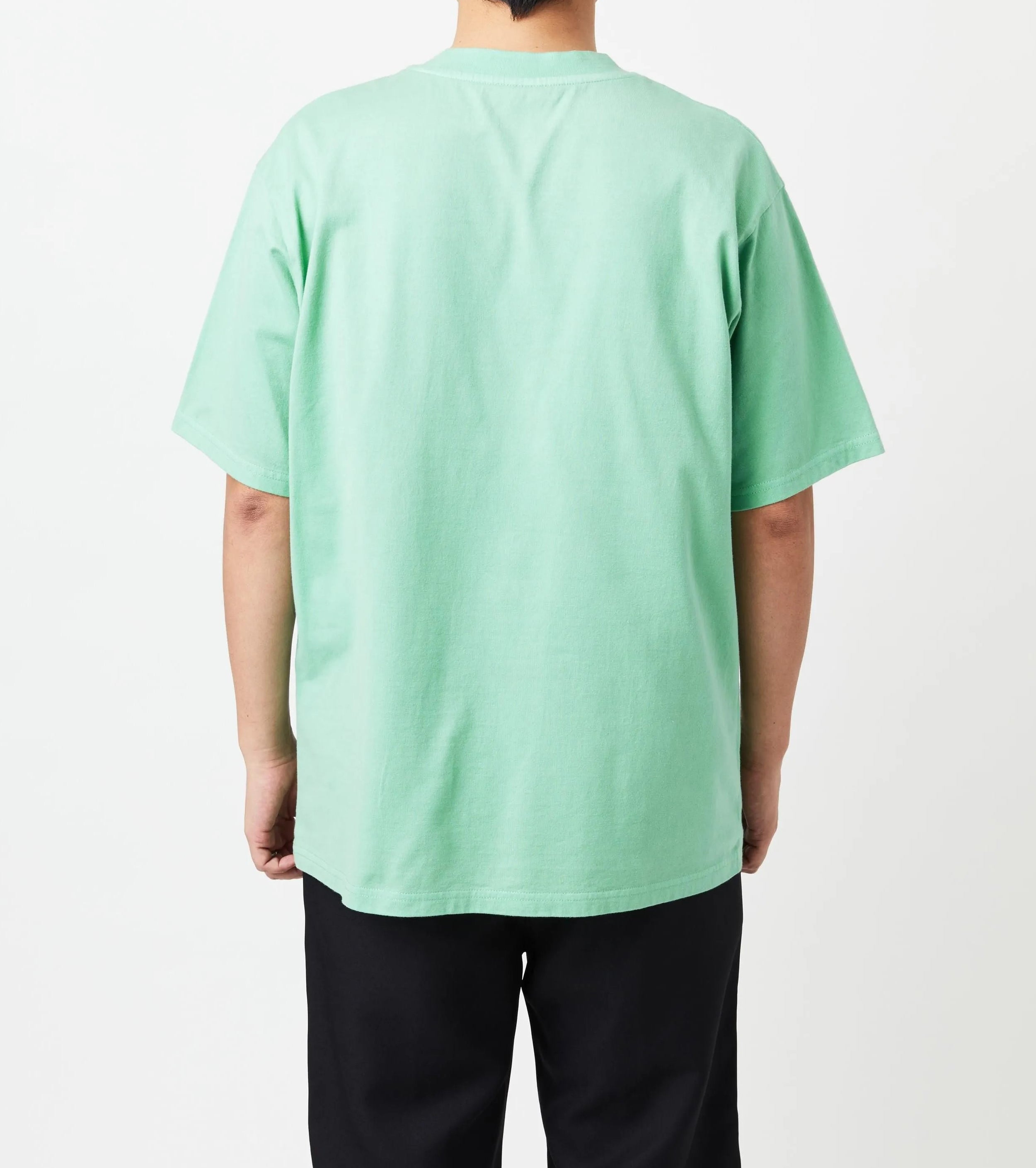 Yonetomi NEW BASIC GARMENT DYED T-SHIRT , Mint