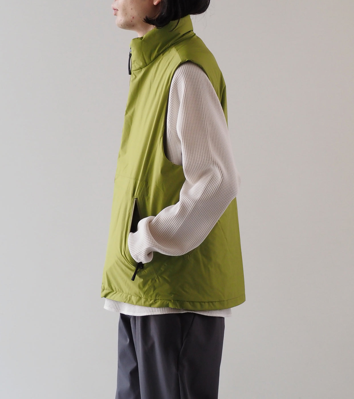 Goldwin Windstopper by GORE-TEX Labs Puffy Vest <UNISEX>,  Sencha Green