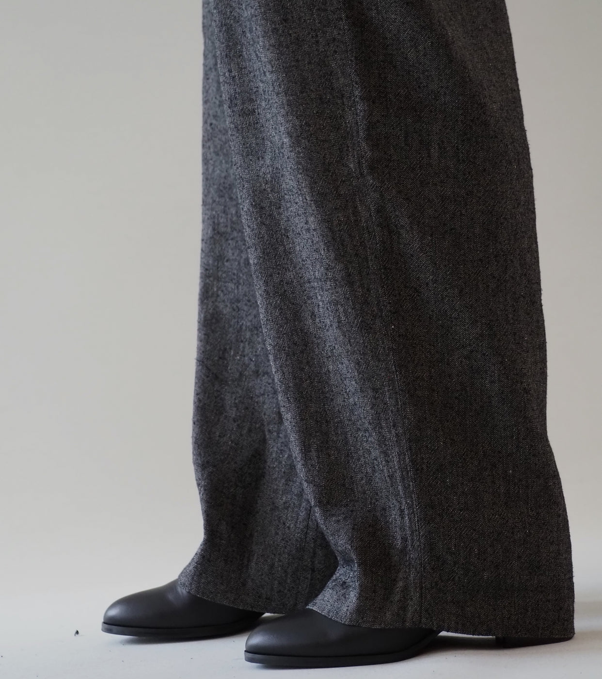 Blurhms Silk Linen Apron-Overalls  , Black Chambray