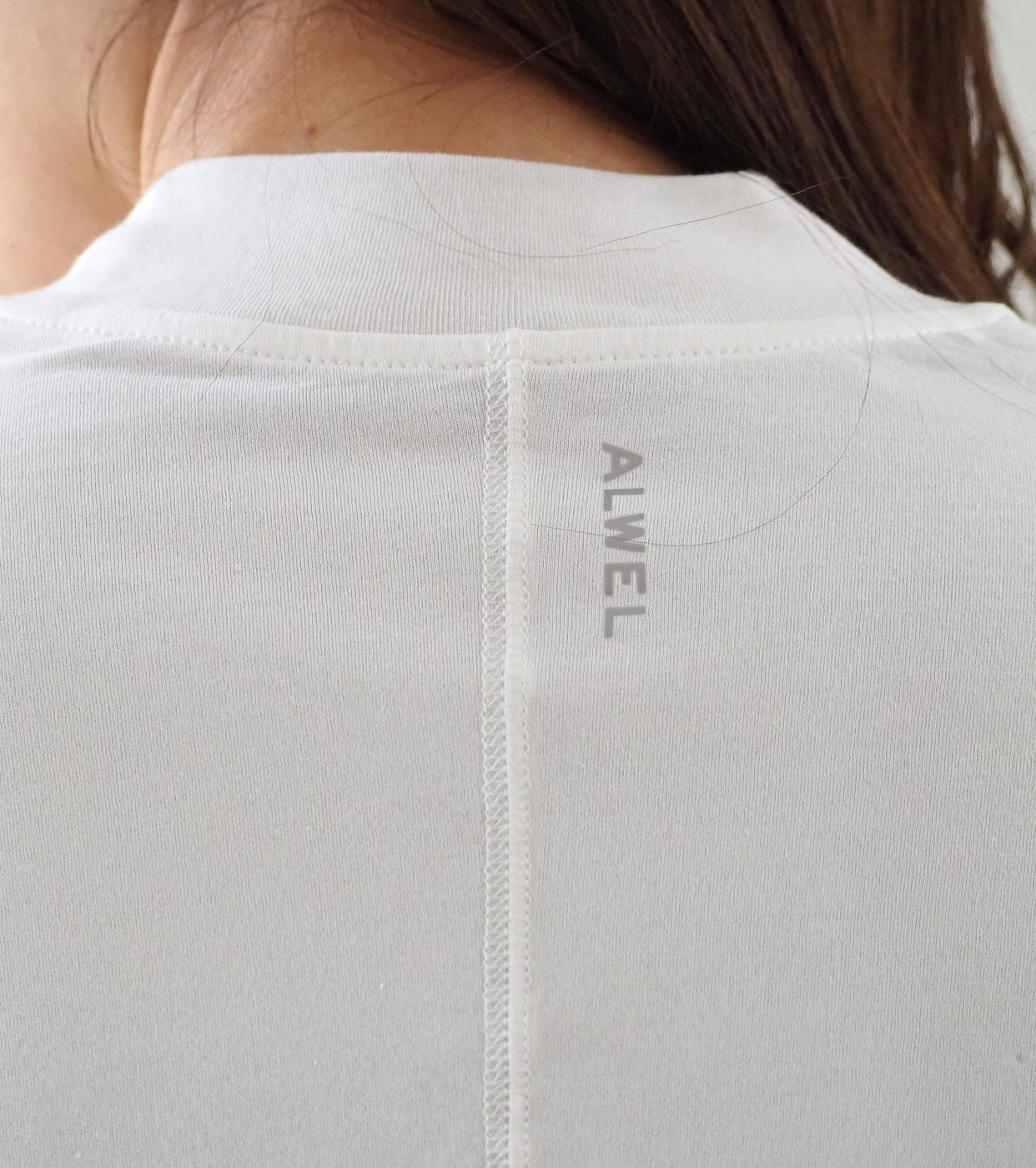 ALWEL MOCK NECK PUFF SLEEVE TEE , White