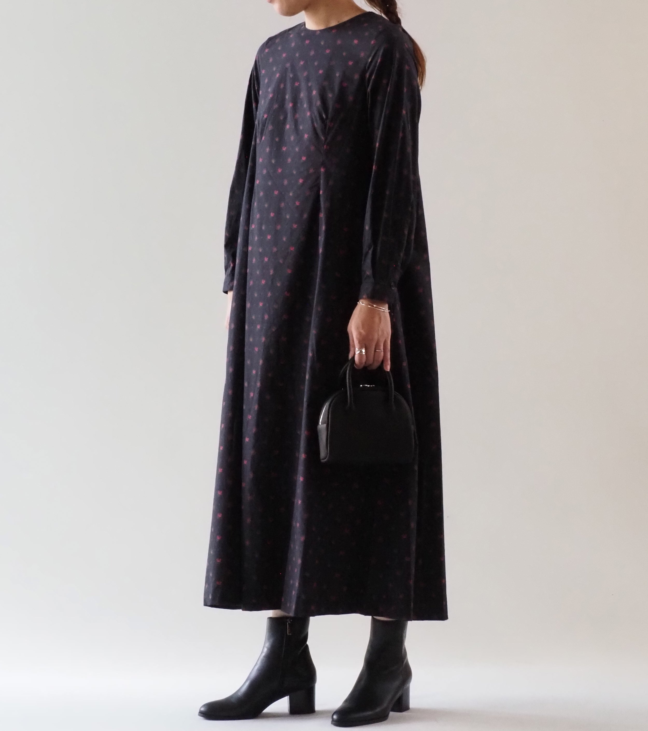 YAECA CANVAS DESIGN A ライン ドレス , Clio – Navyblue