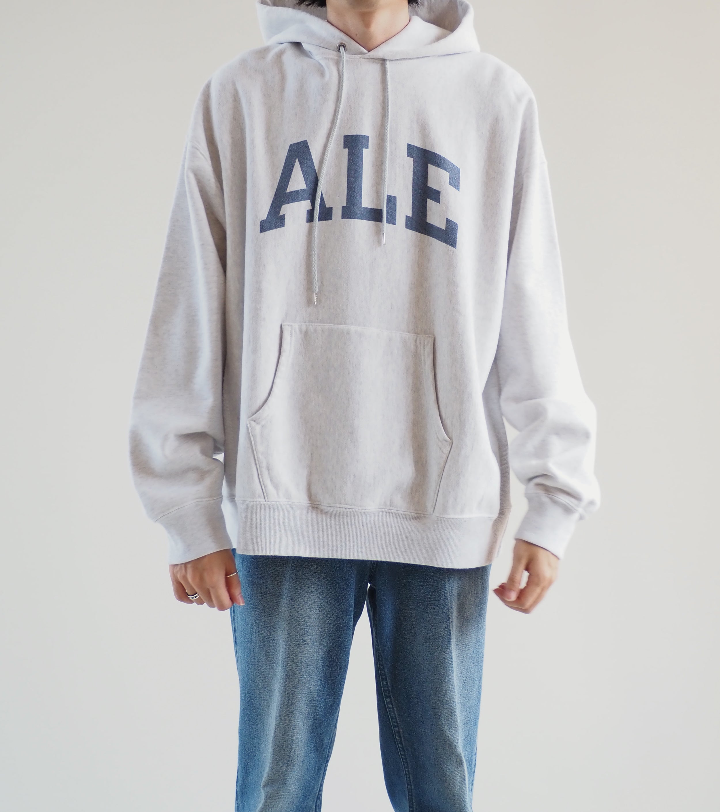 Blurhms Print Sweatshirt Hoodie Pullover Big,Heater White×ALE-Y