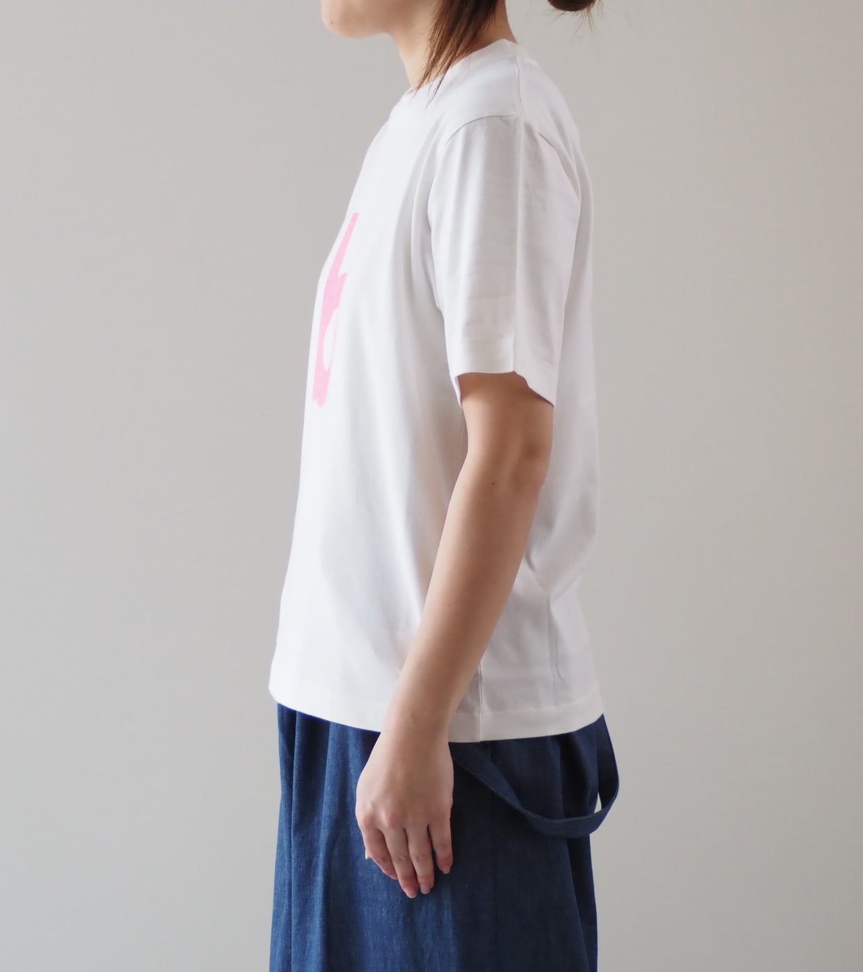 blurhms ROOTSTOCK bd Print Tee STANDARD , White × Pink-PT