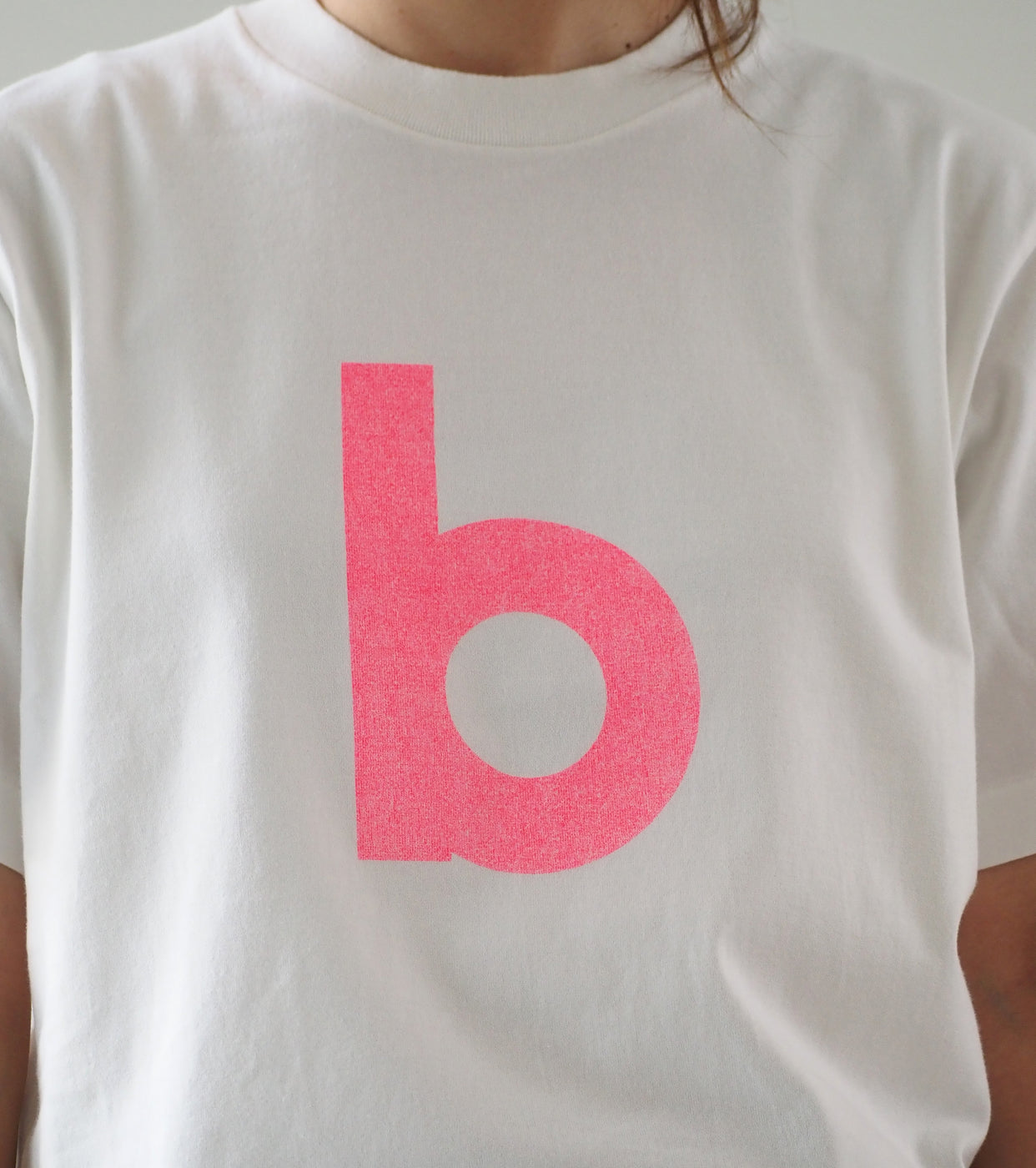 blurhms ROOTSTOCK bd Print Tee STANDARD , White × Pink-PT