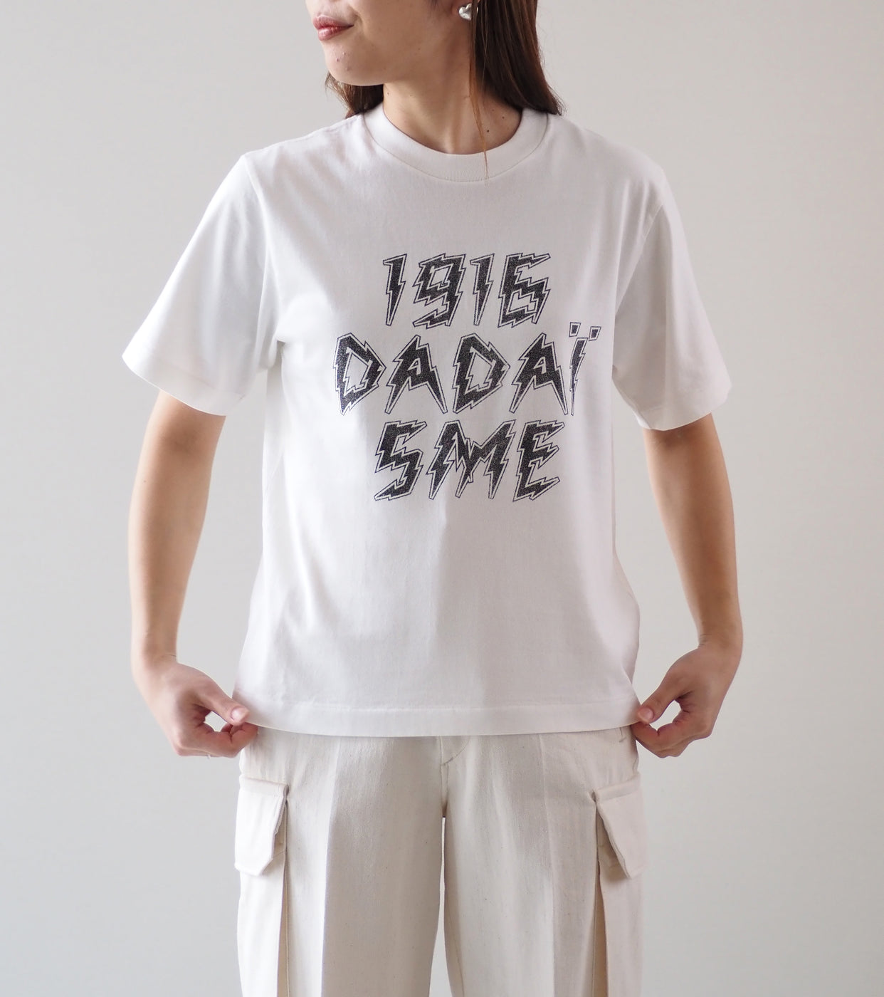 blurhms ROOTSTOCK DADAISM Print Tee STANDARD , White × Black-PT