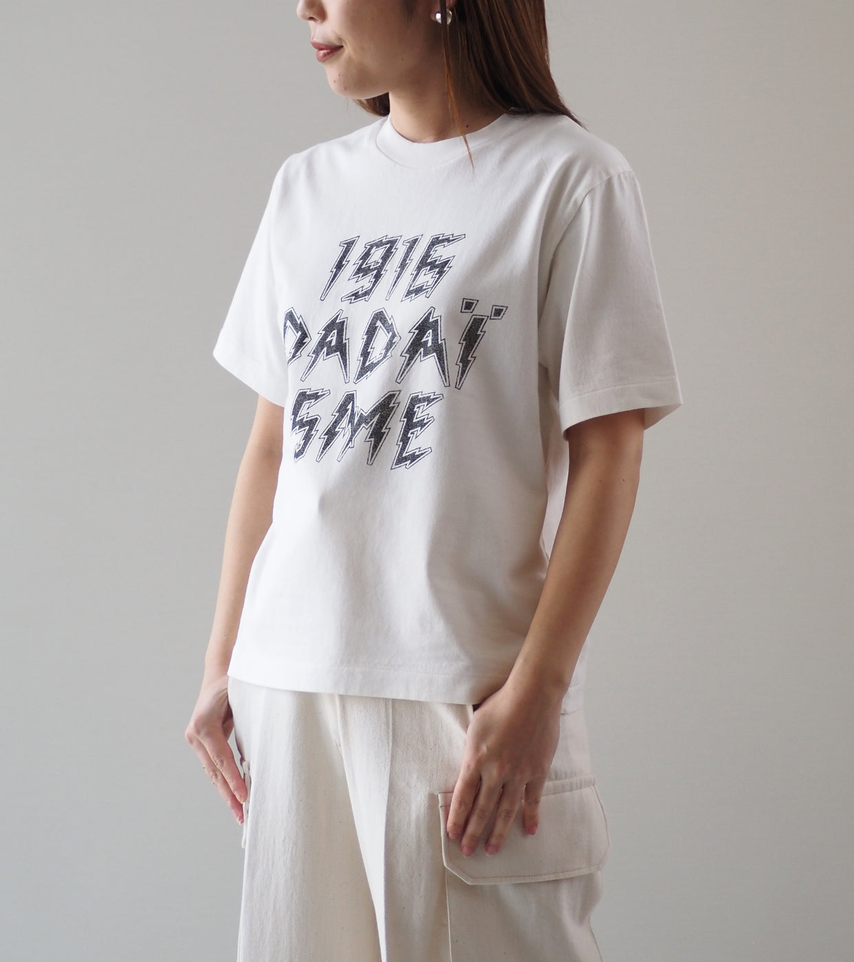 blurhms ROOTSTOCK DADAISM Print Tee STANDARD , White × Black-PT