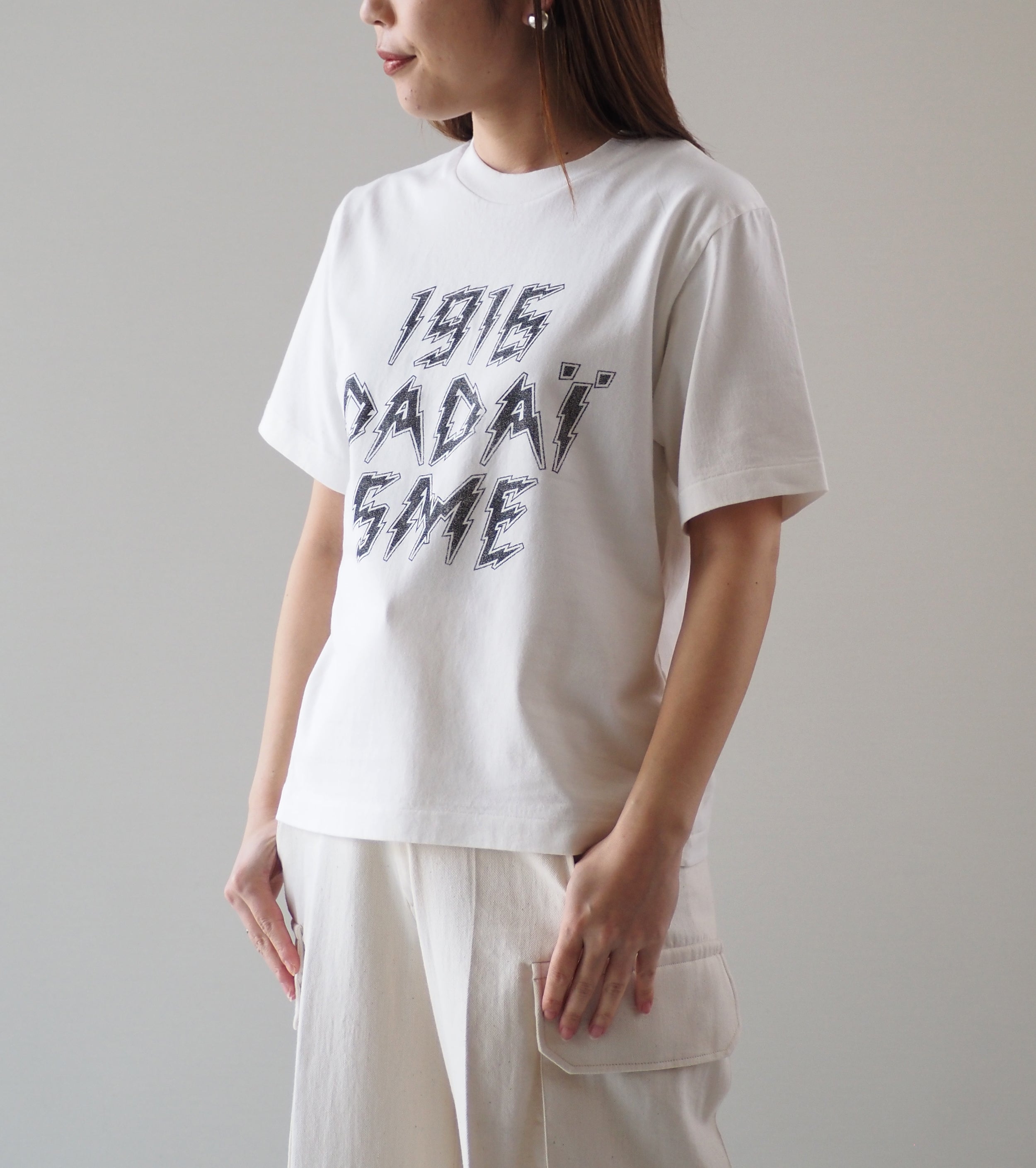 blurhms ROOTSTOCK  DADAISM Print Tee  STANDARD , White × Black-PT