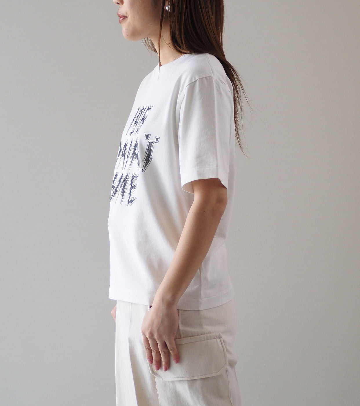 blurhms ROOTSTOCK DADAISM Print Tee STANDARD , White × Black-PT
