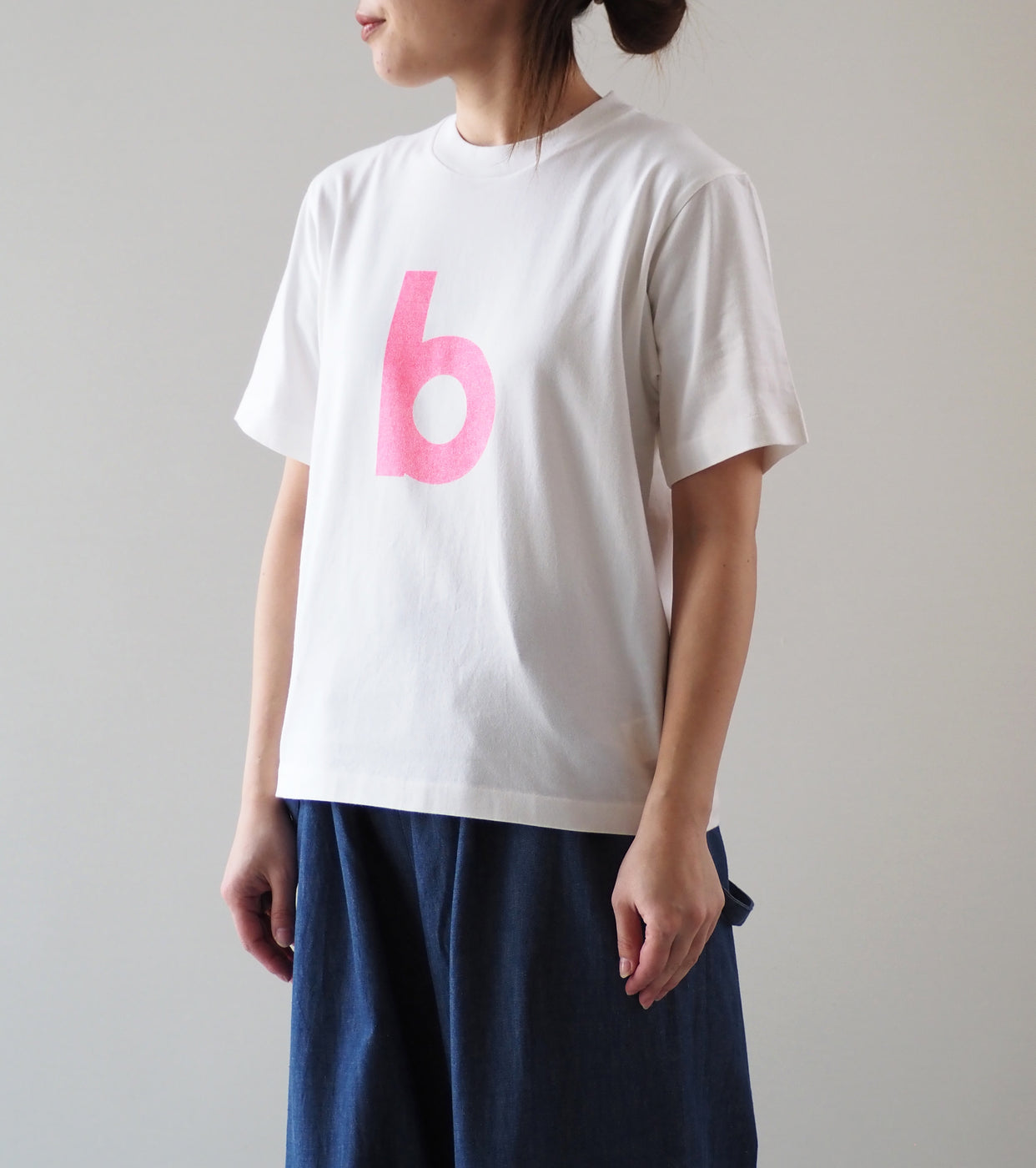 blurhms ROOTSTOCK bd Print Tee STANDARD , White × Pink-PT