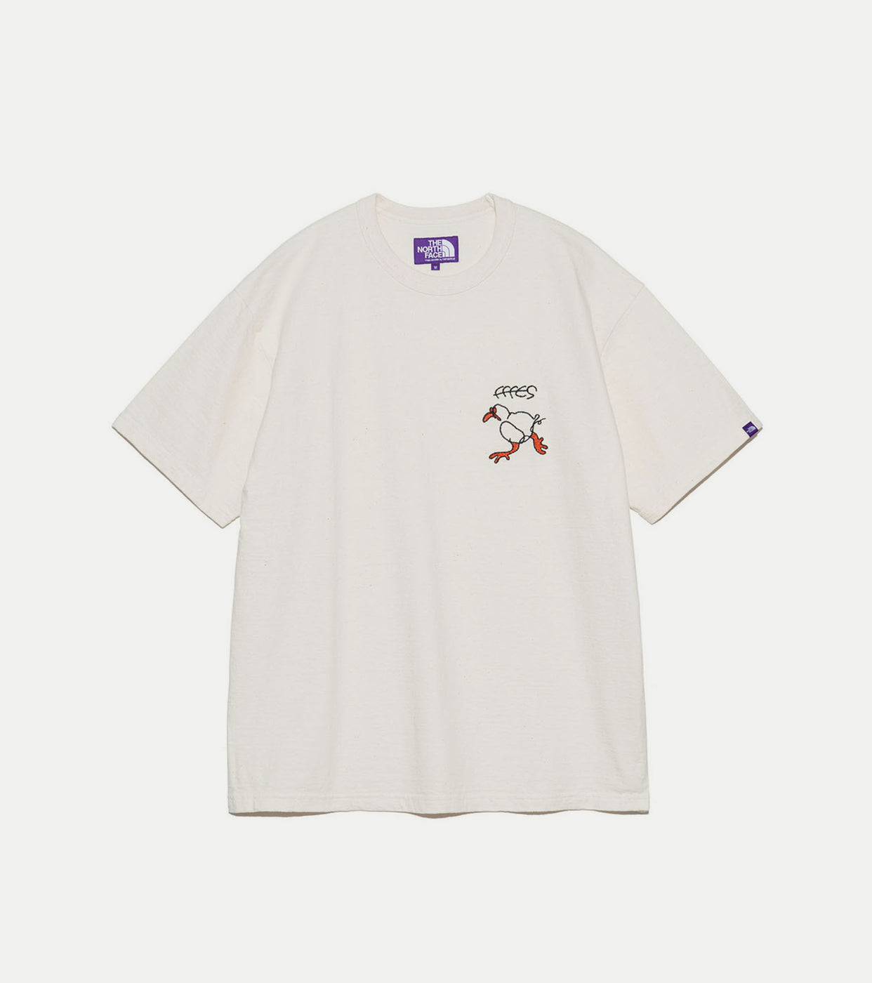 FFFES Embroidered Graphic Tee , Natural