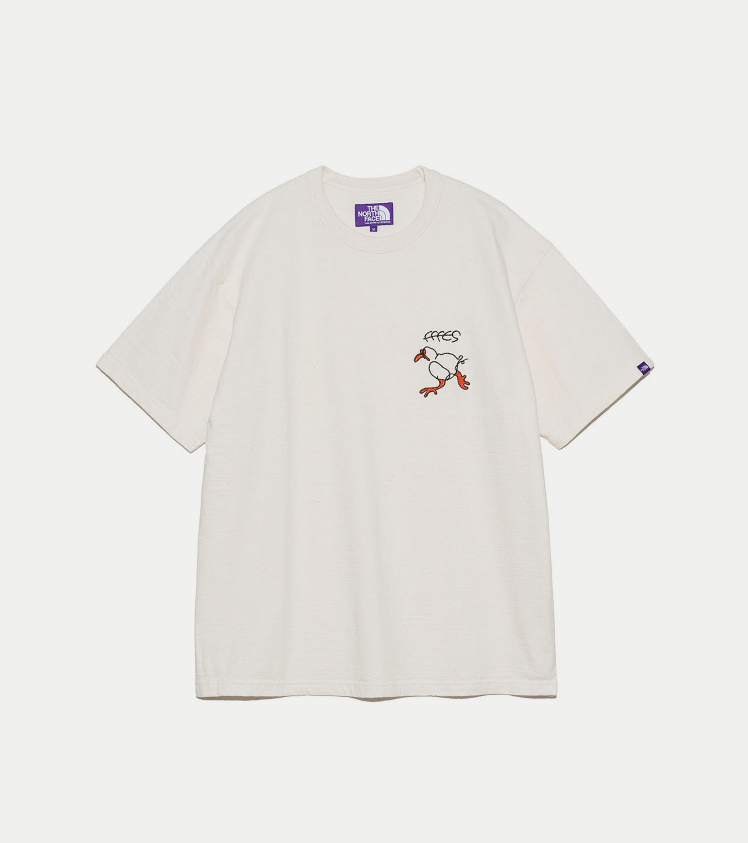 FFFES Embroidered Graphic Tee , Natural