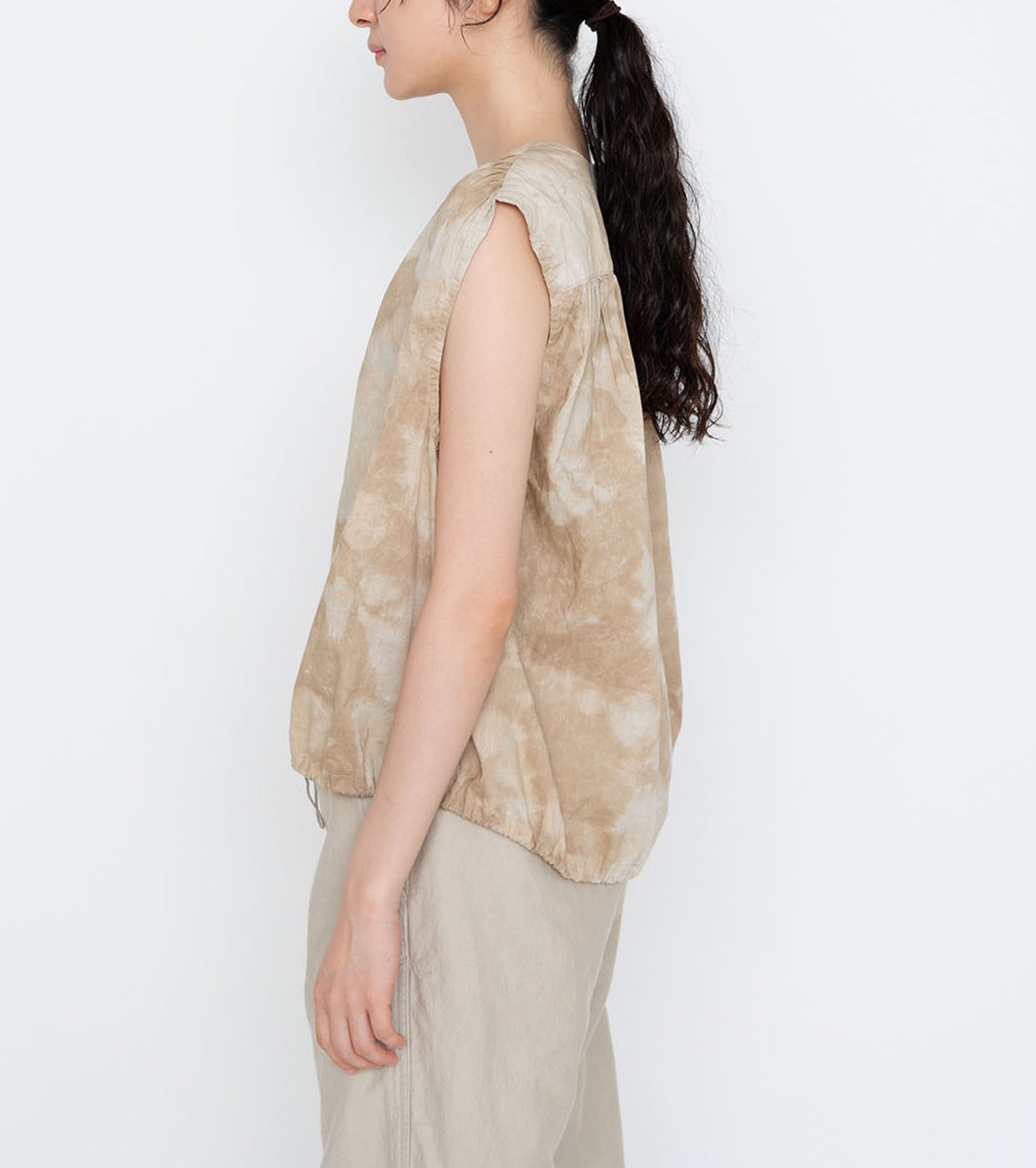 Field Sleeveless Shirt, Beige
