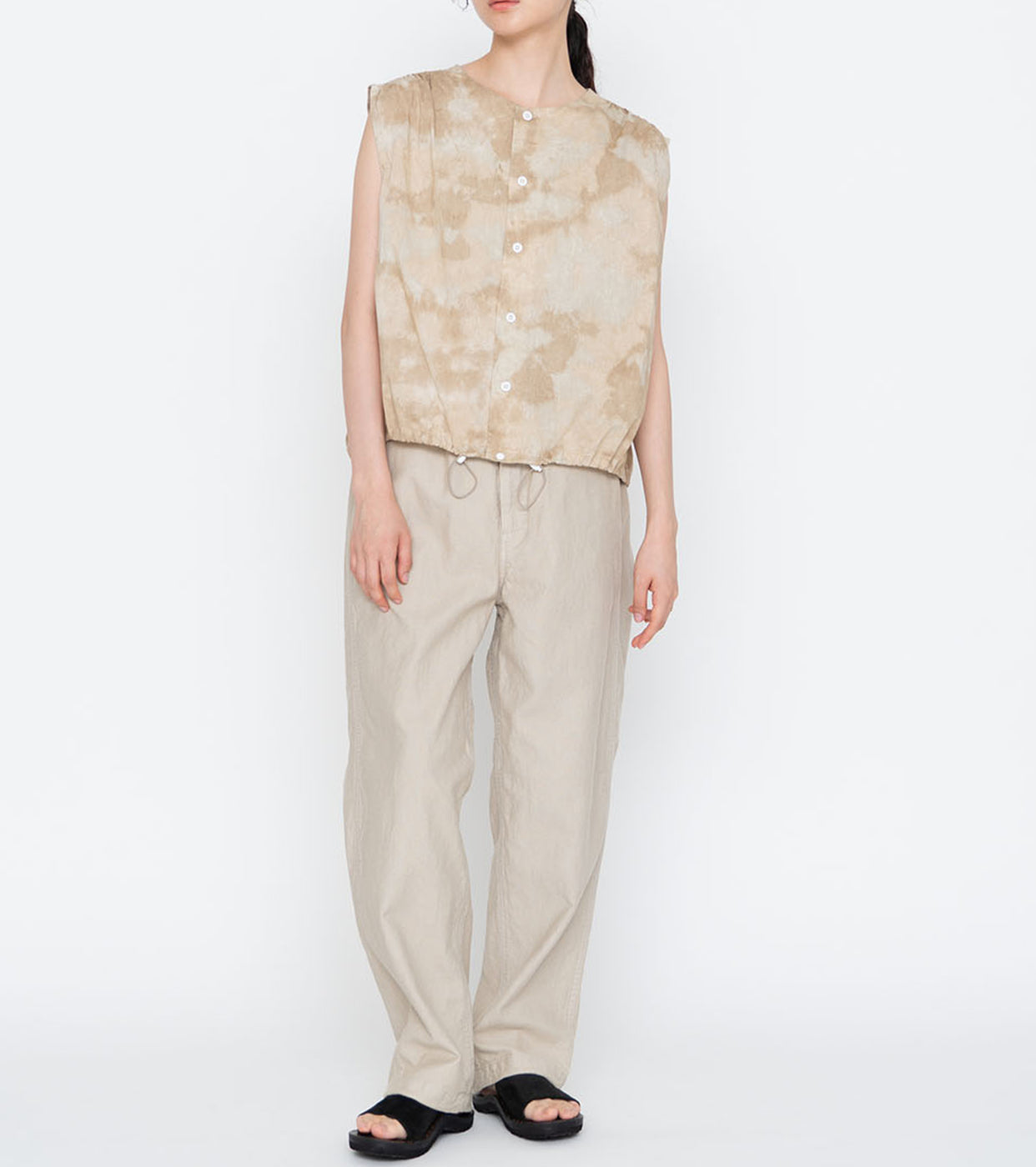 Field Sleeveless Shirt, Beige